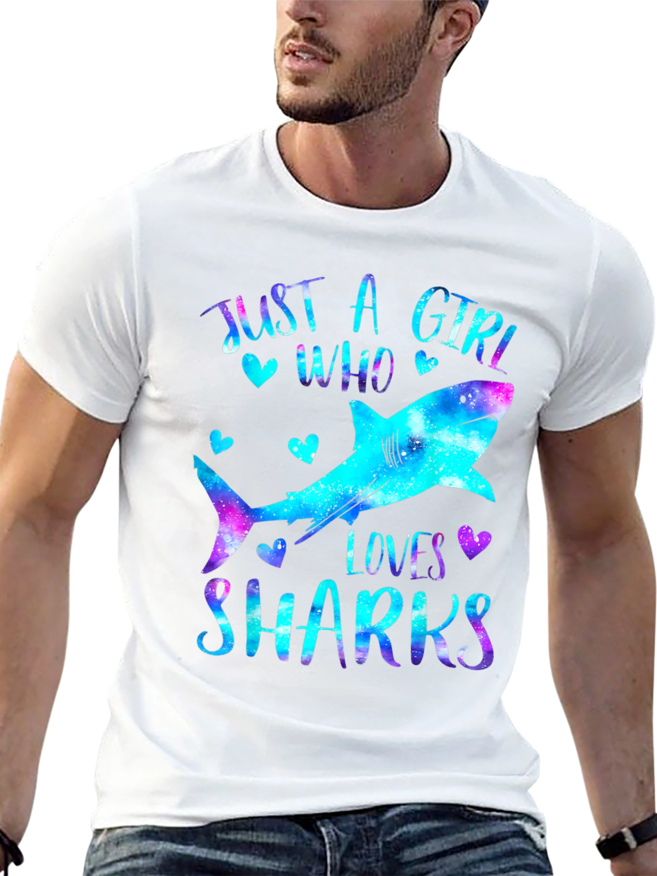 Just A Girl Who Loves Sharks T-Shirt