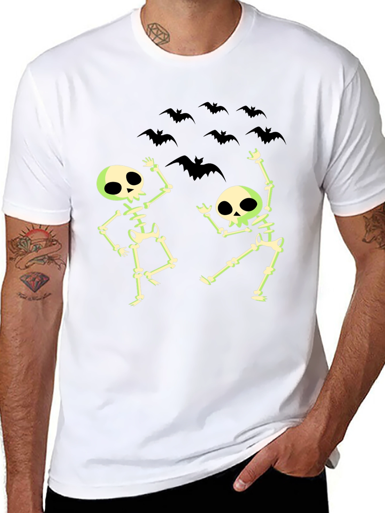 Skeleton Dance Tee - Fun Halloween Shirt