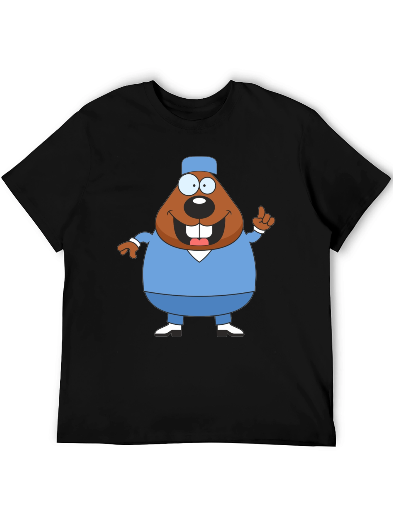Cartoon Beaver Doctor T-Shirt