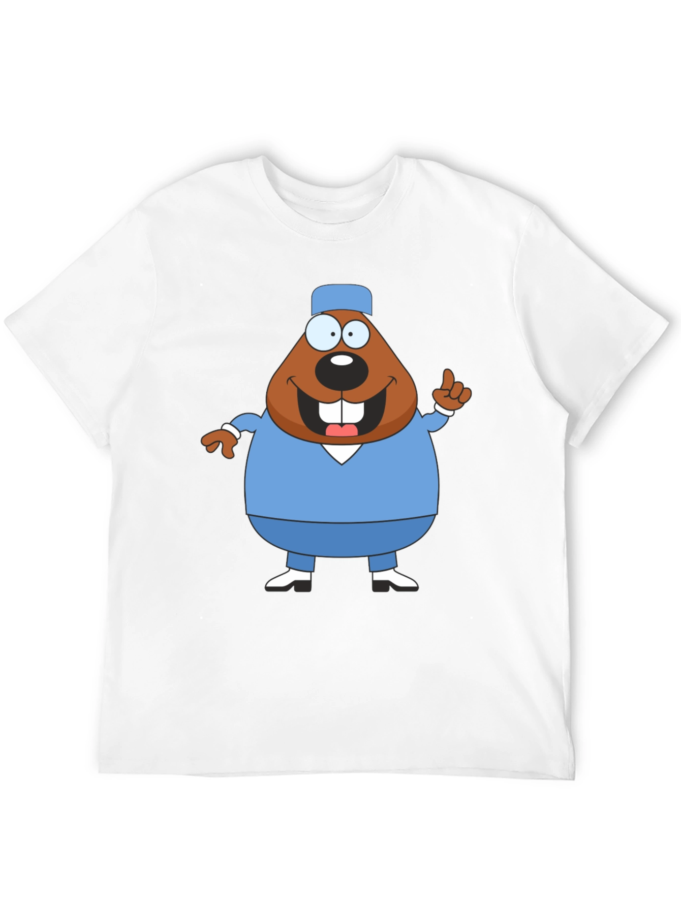 Cartoon Beaver Doctor T-Shirt