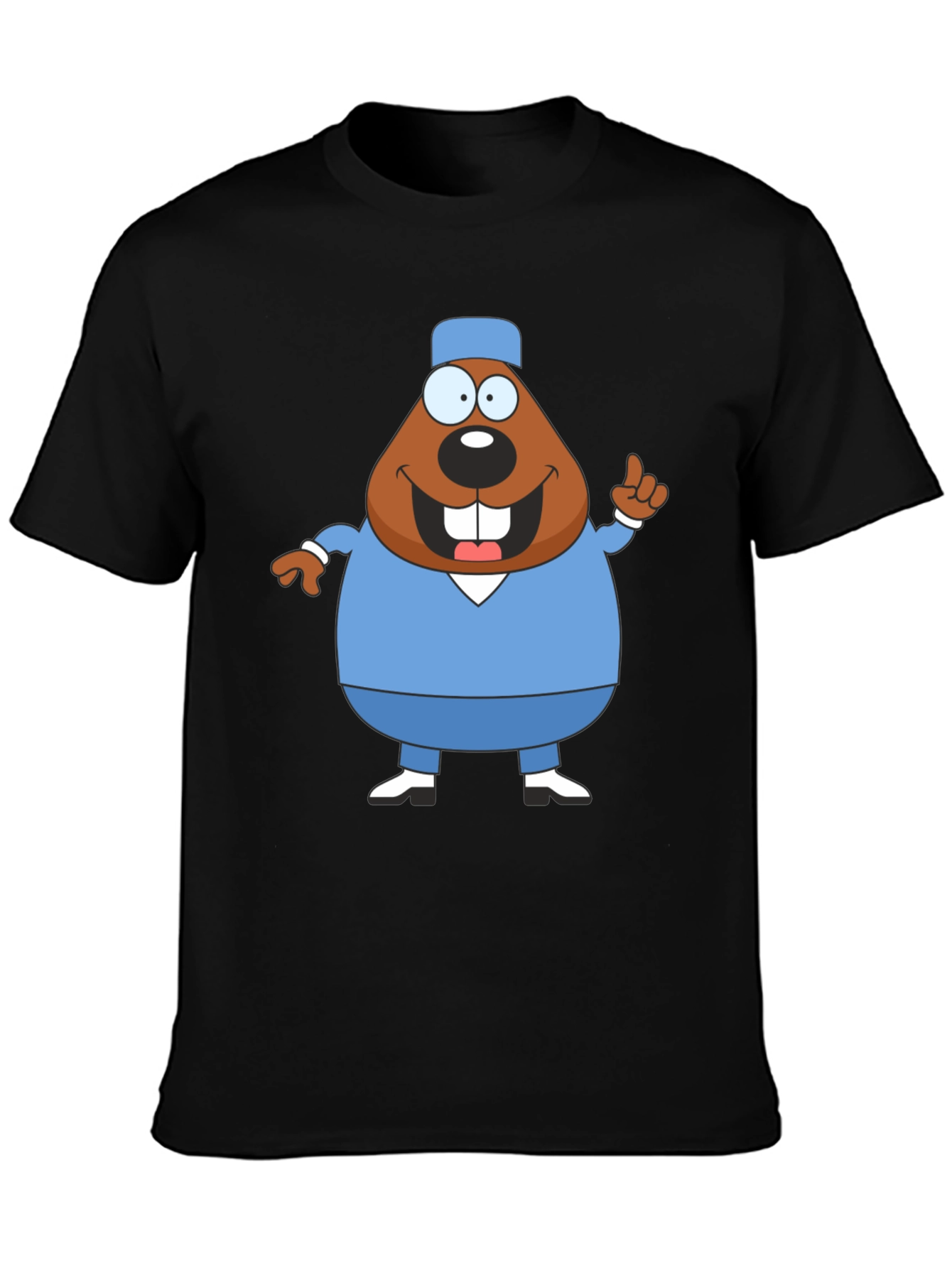 Cartoon Beaver Doctor T-Shirt
