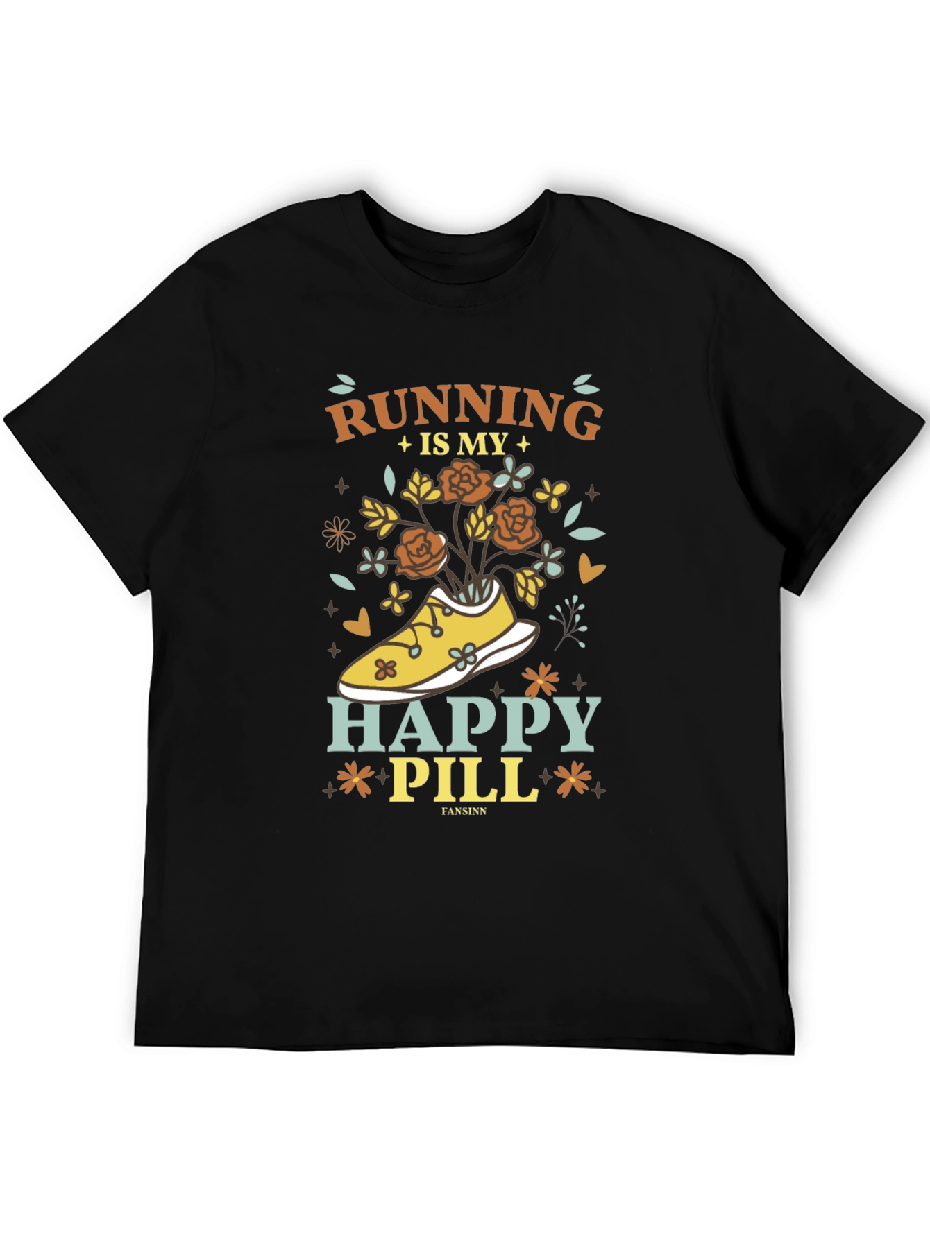 Running is My Happy Pill Graphic Tee