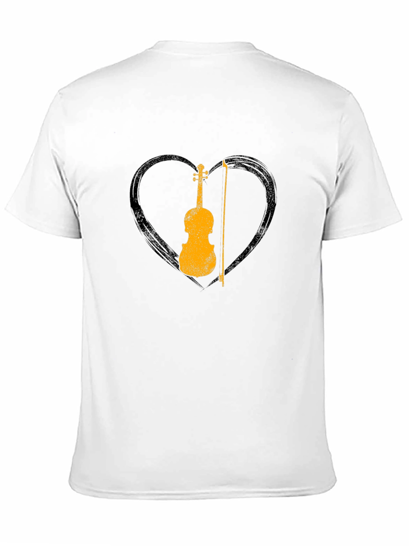 Violin Heart Graphic Tee - Musician T-Shirt