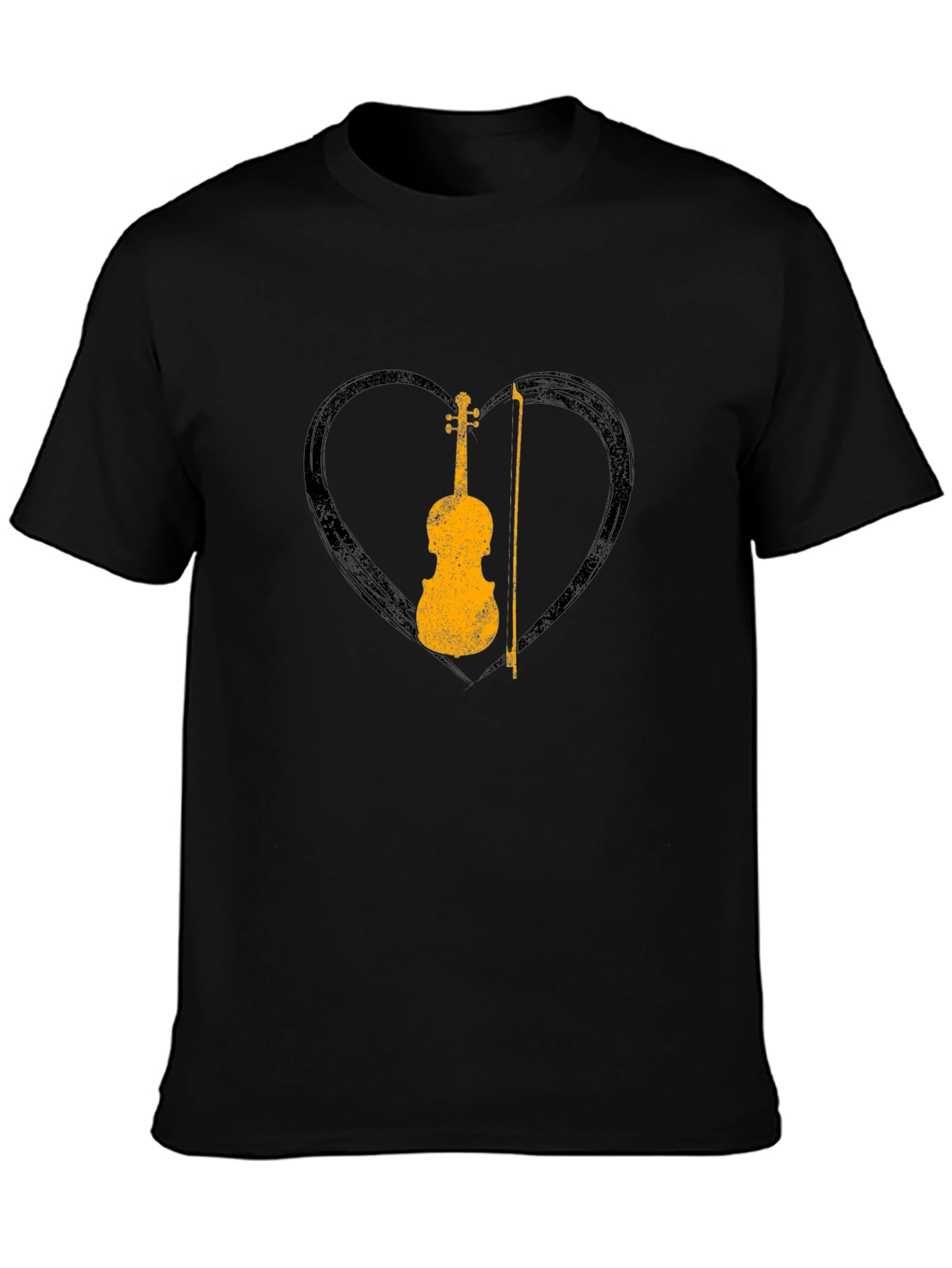 Violin Heart Graphic Tee - Musician T-Shirt