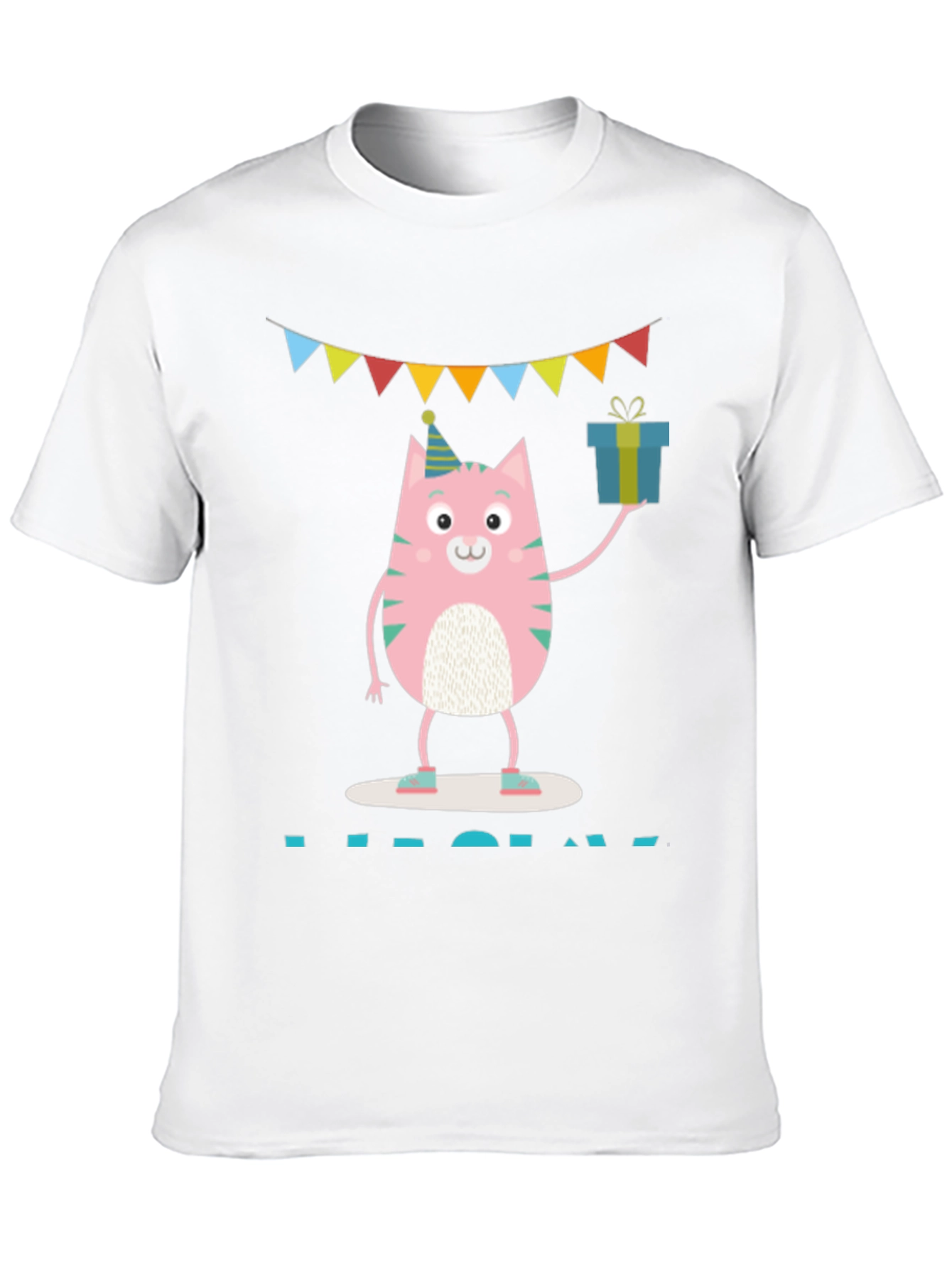 Birthday Cat Graphic T-Shirt - Unisex