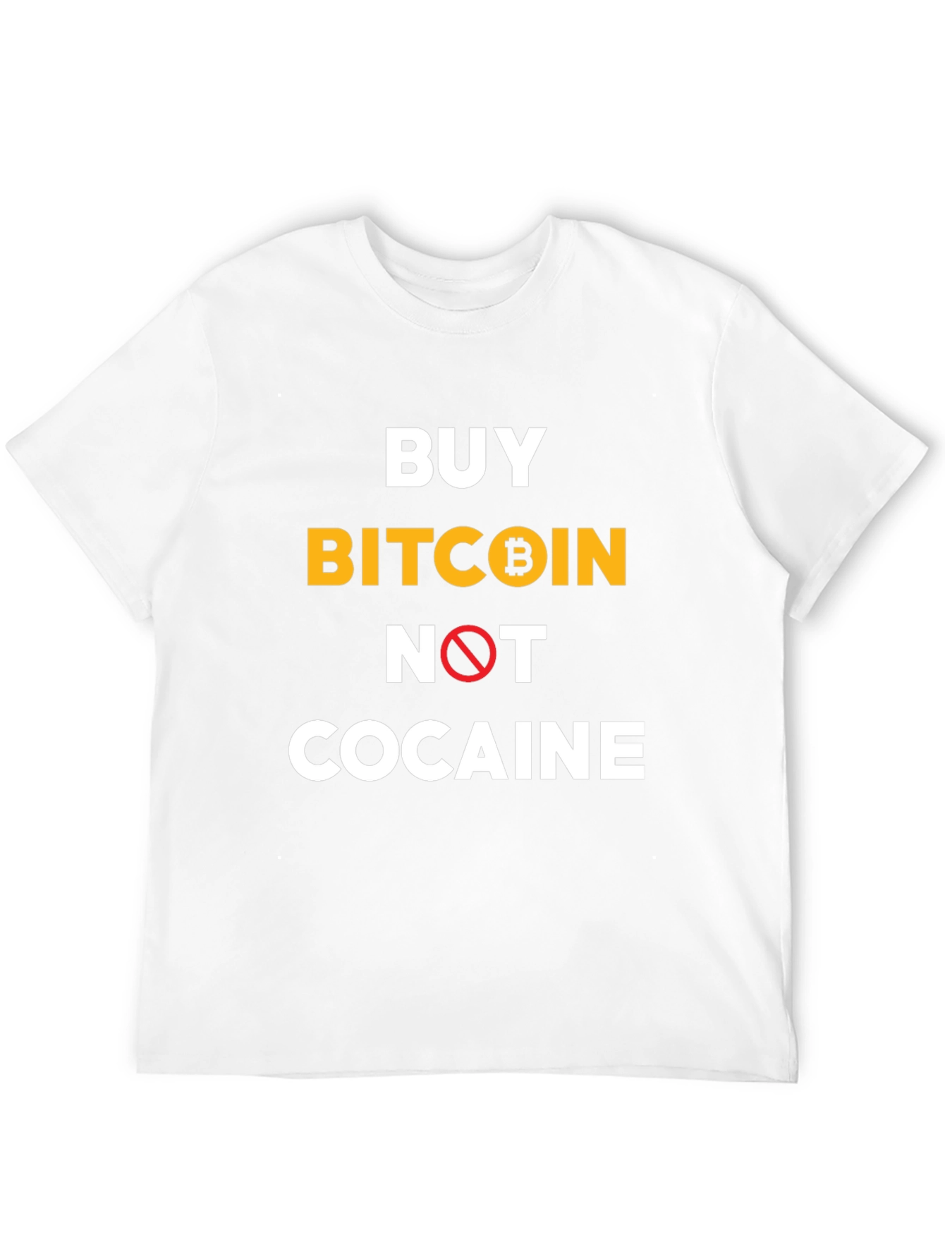 Buy Bitcoin Not Cocaine Black T-Shirt