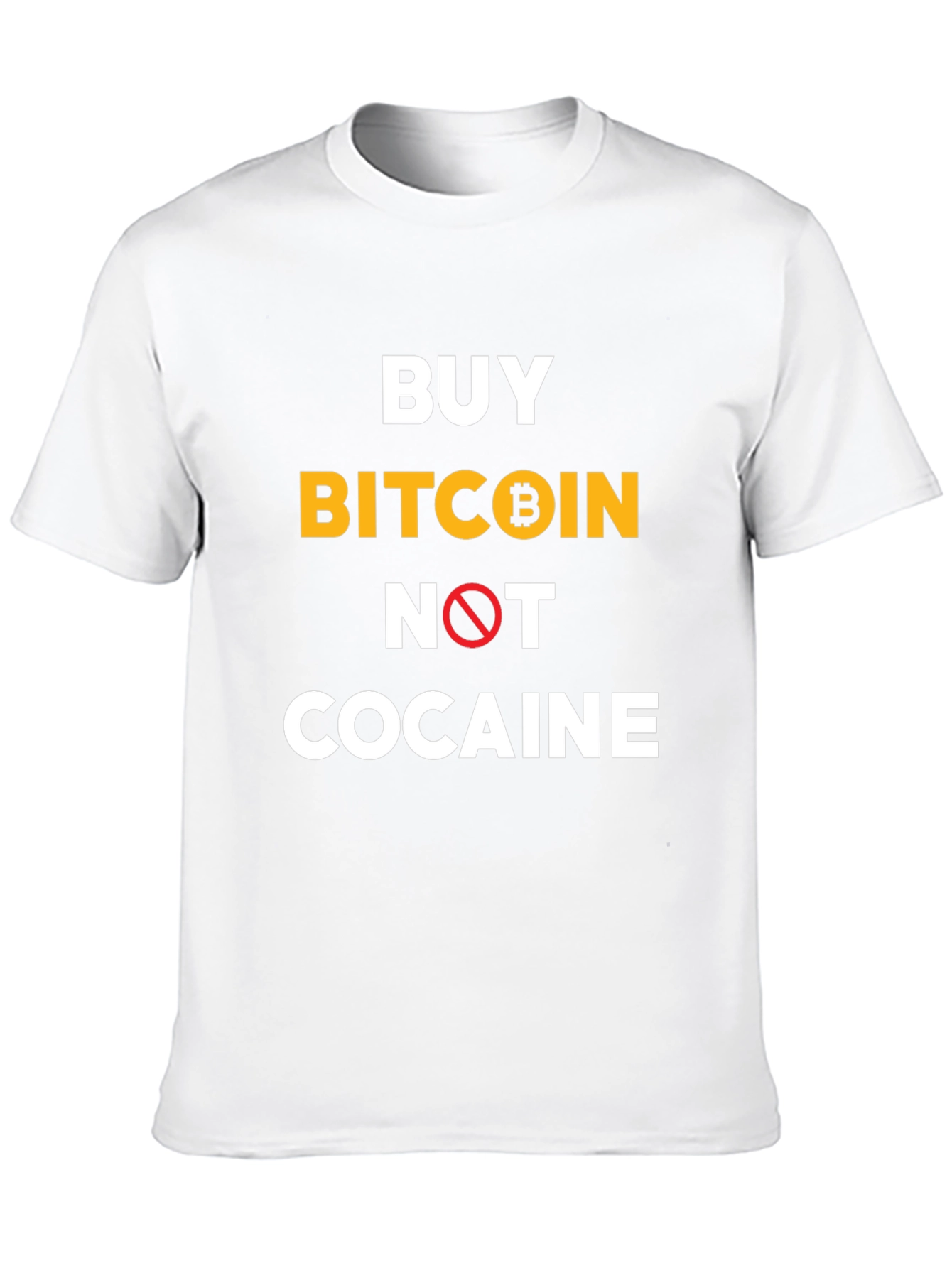 Buy Bitcoin Not Cocaine Black T-Shirt