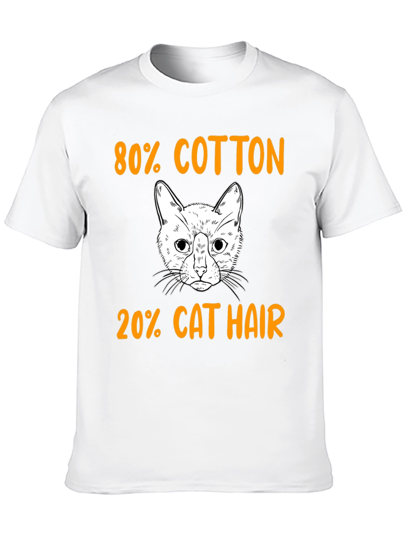 80% Cotton 20% Cat Hair T-Shirt