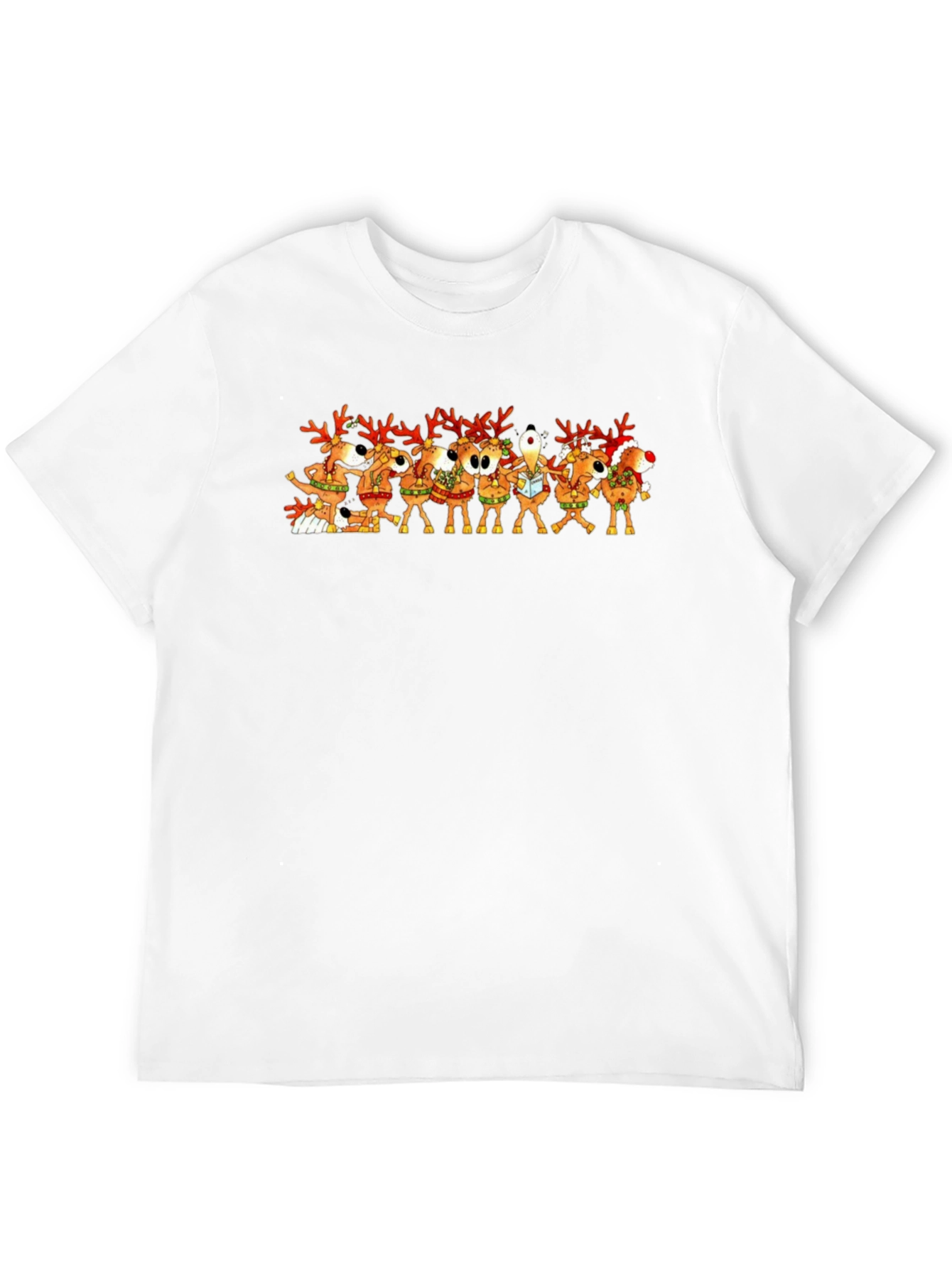 Festive Reindeer Crew Neck T-Shirt