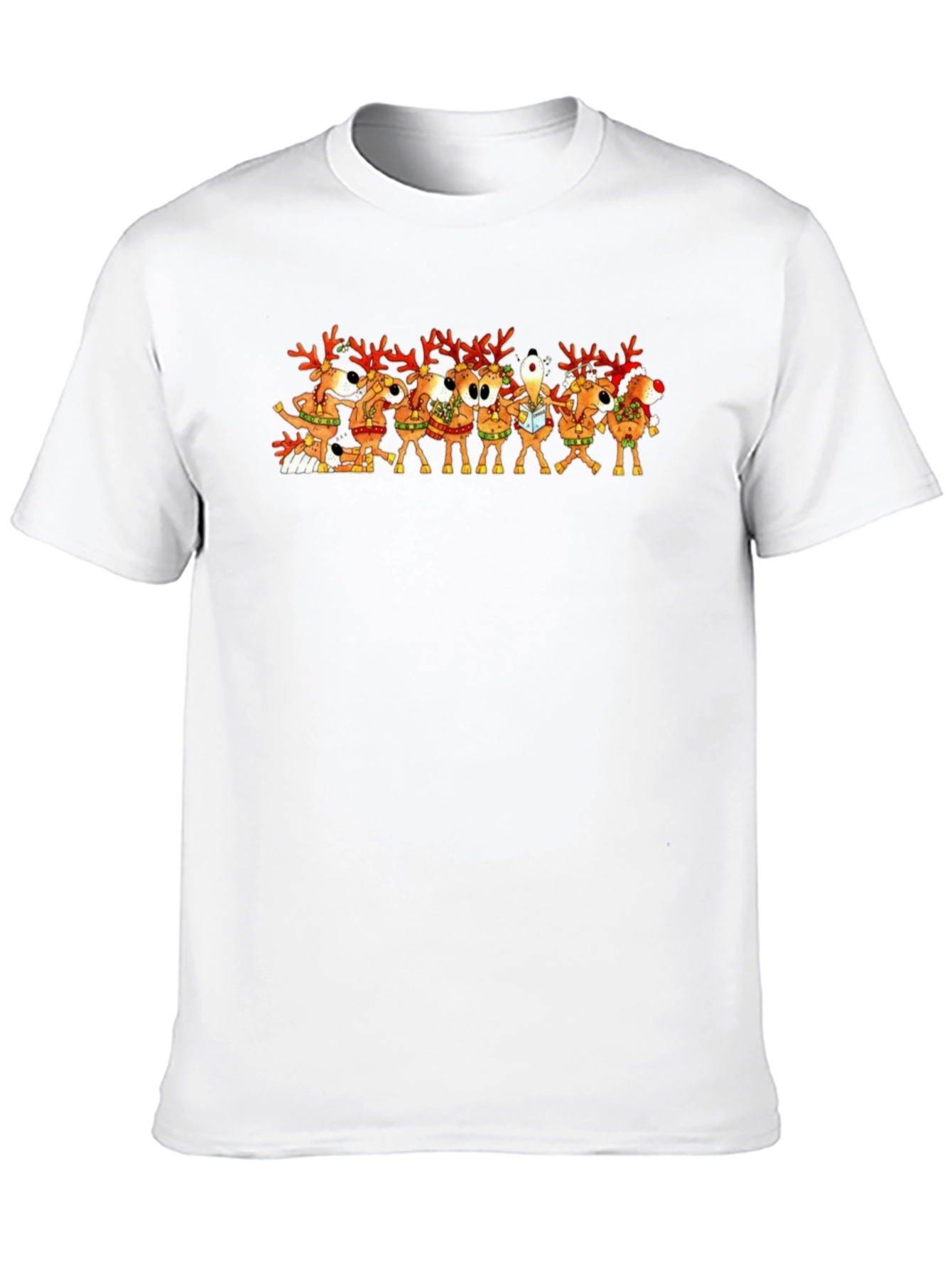 Festive Reindeer Crew Neck T-Shirt