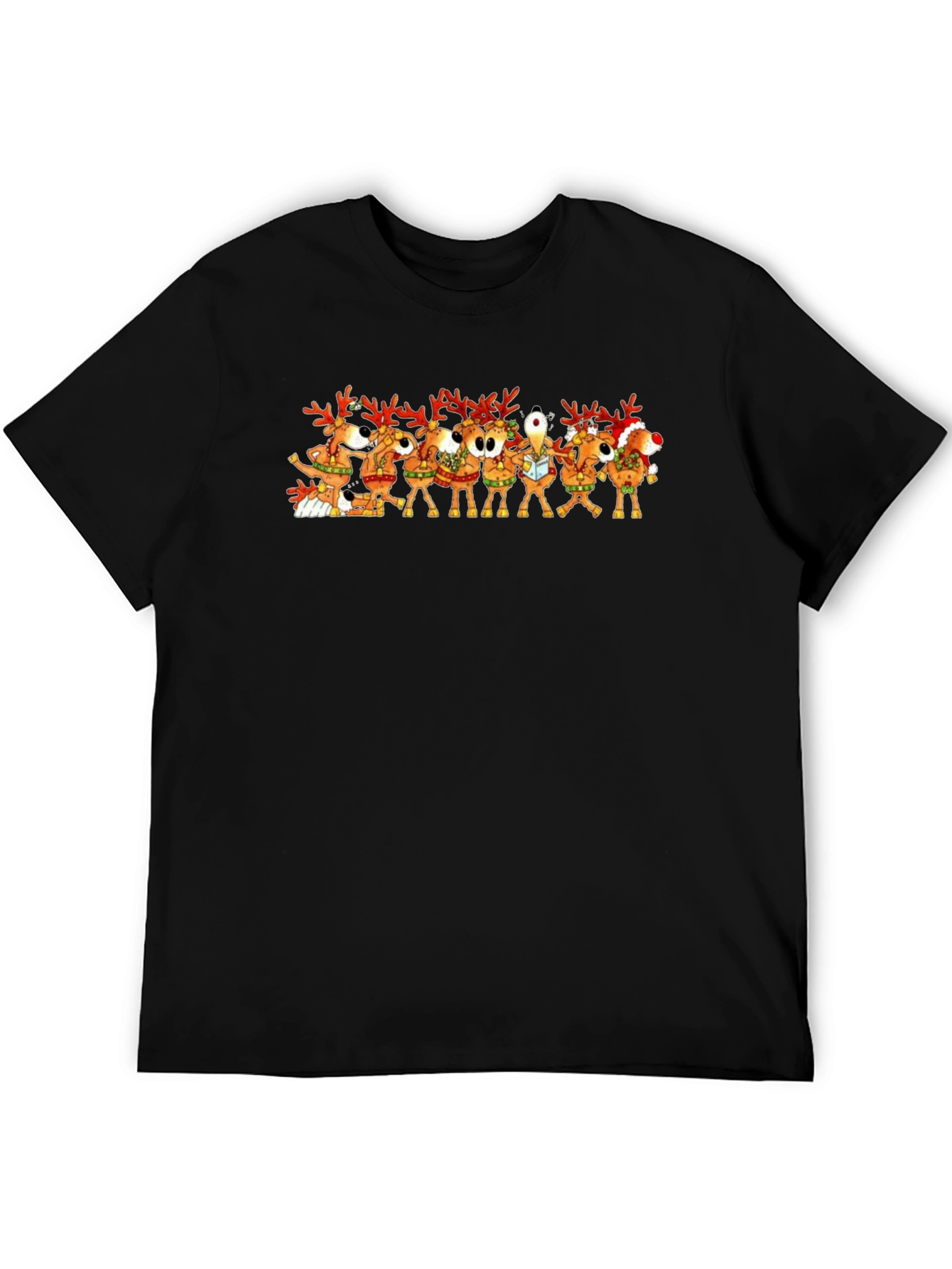 Festive Reindeer Crew Neck T-Shirt