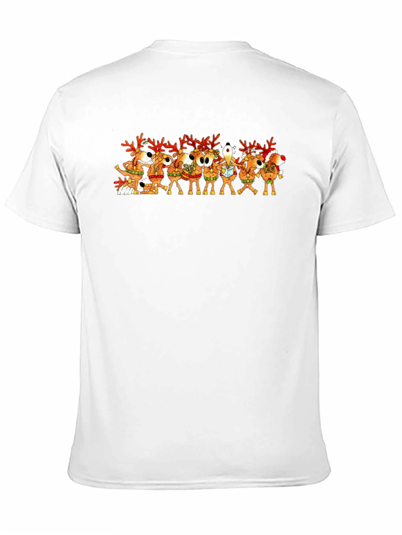 Festive Reindeer Crew Neck T-Shirt