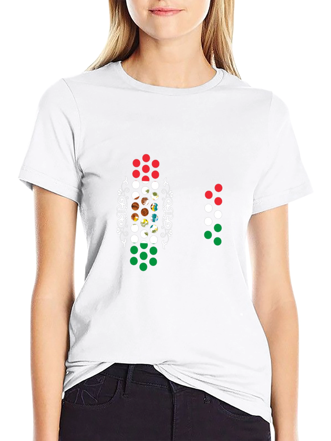 Unique Planet Circle Graphic Black T-Shirt