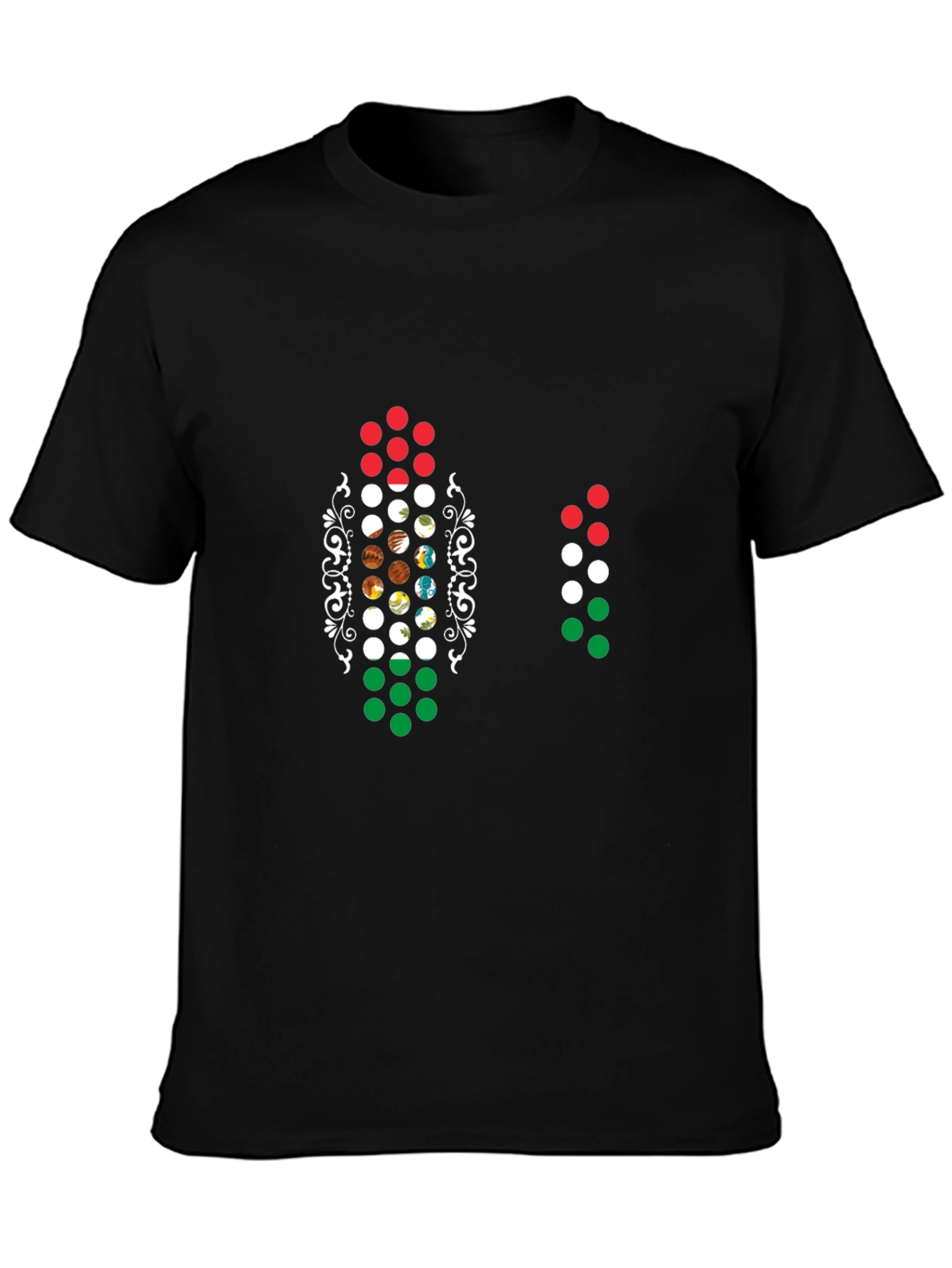 Unique Planet Circle Graphic Black T-Shirt