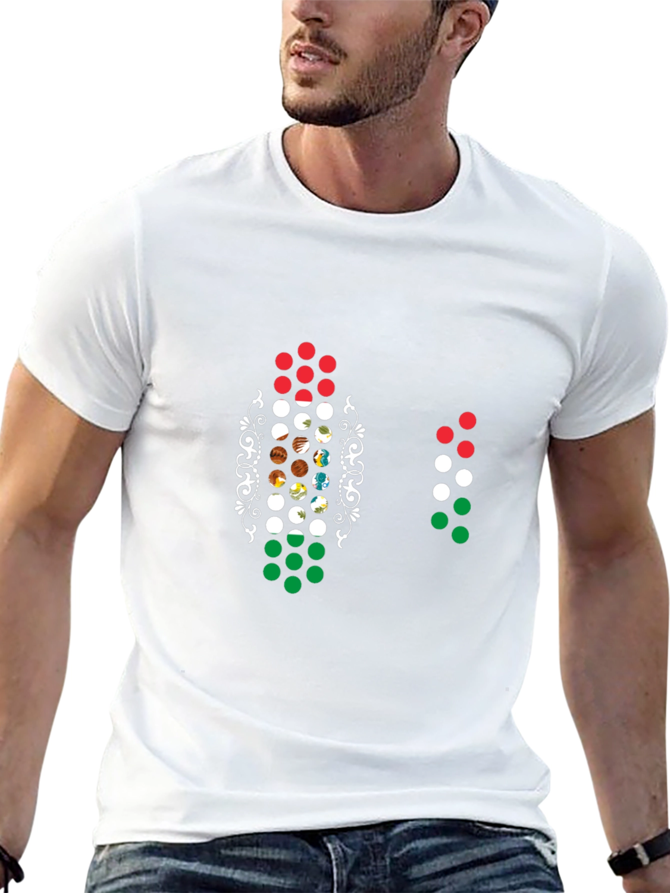 Unique Planet Circle Graphic Black T-Shirt