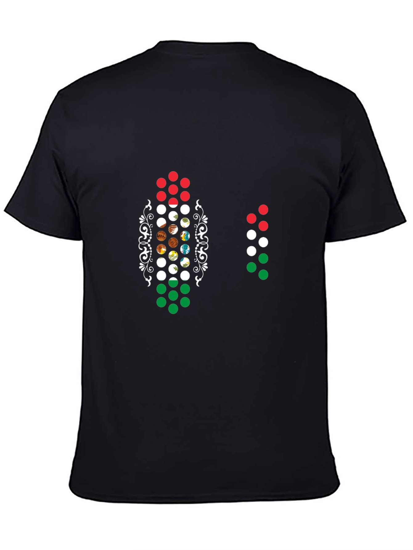Unique Planet Circle Graphic Black T-Shirt