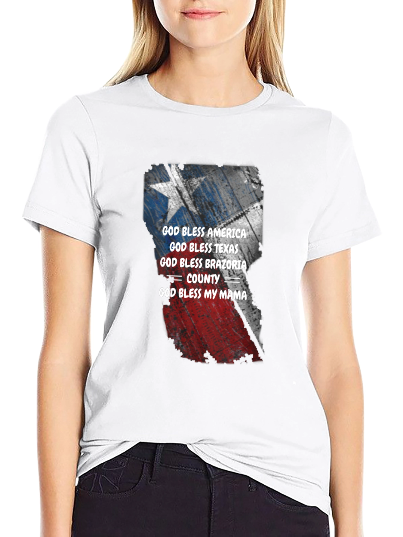 God Bless America Texas Brazoria County T-Shirt