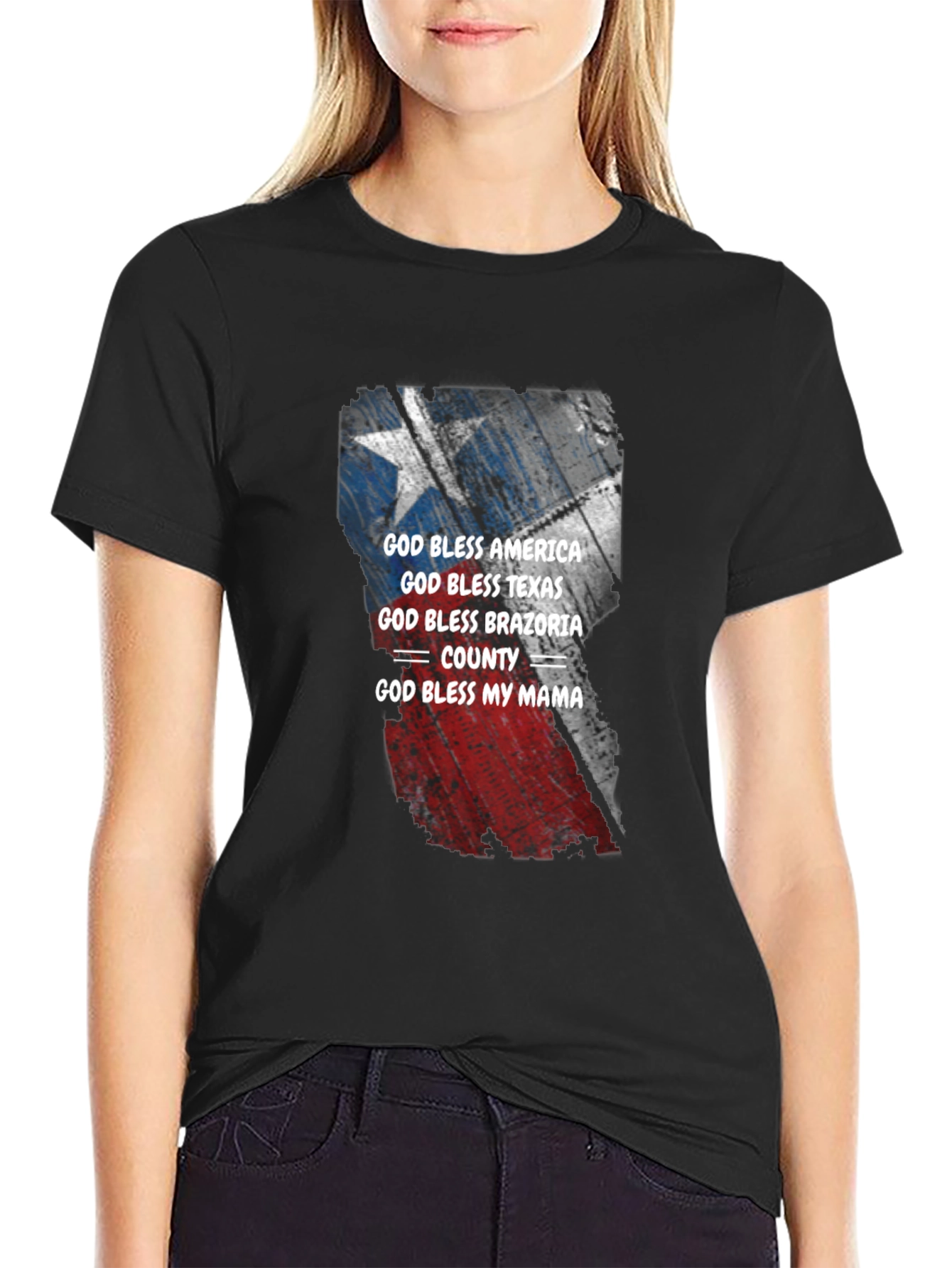 God Bless America Texas Brazoria County T-Shirt