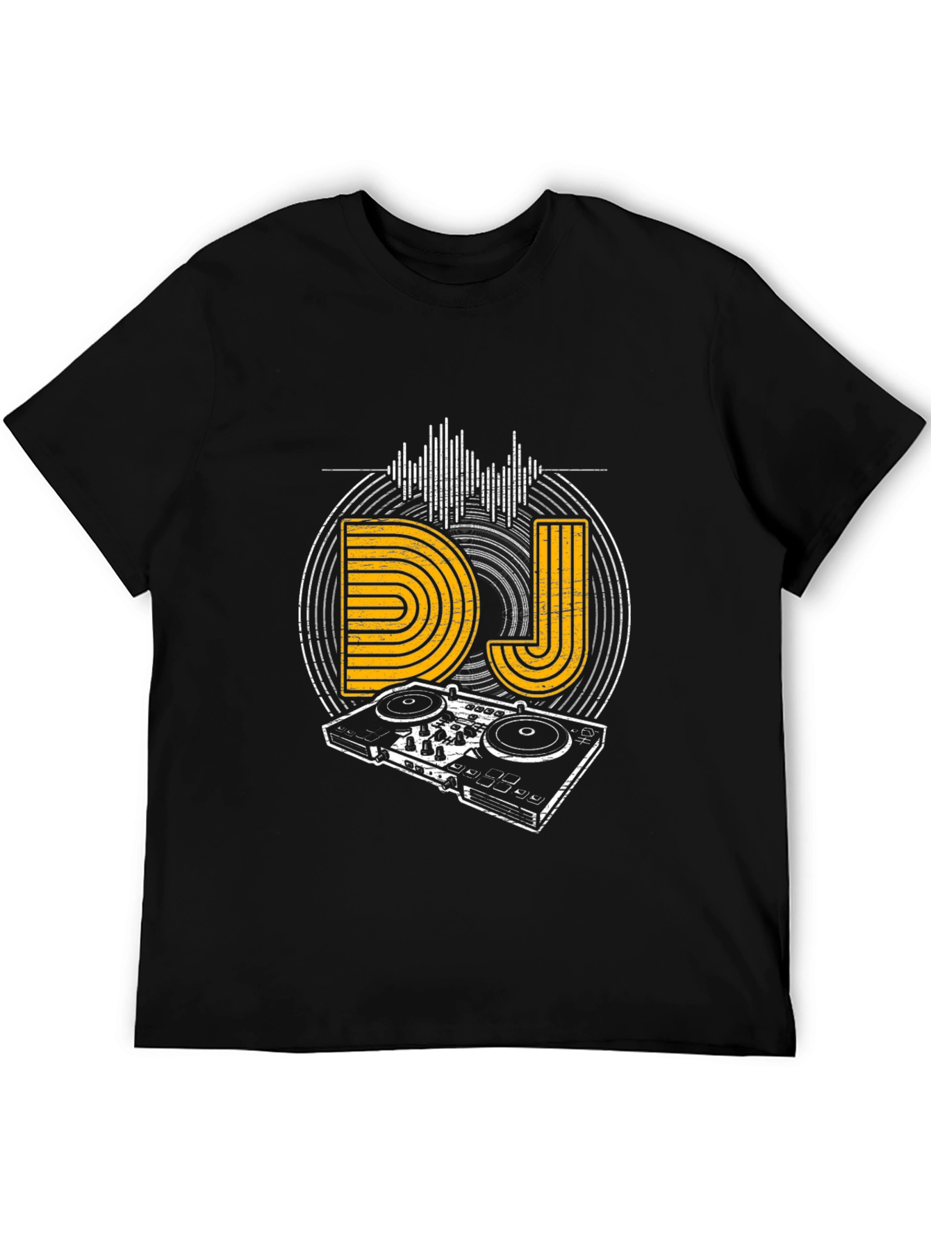 DJ Graphic Tee - Music Lovers Black T-Shirt