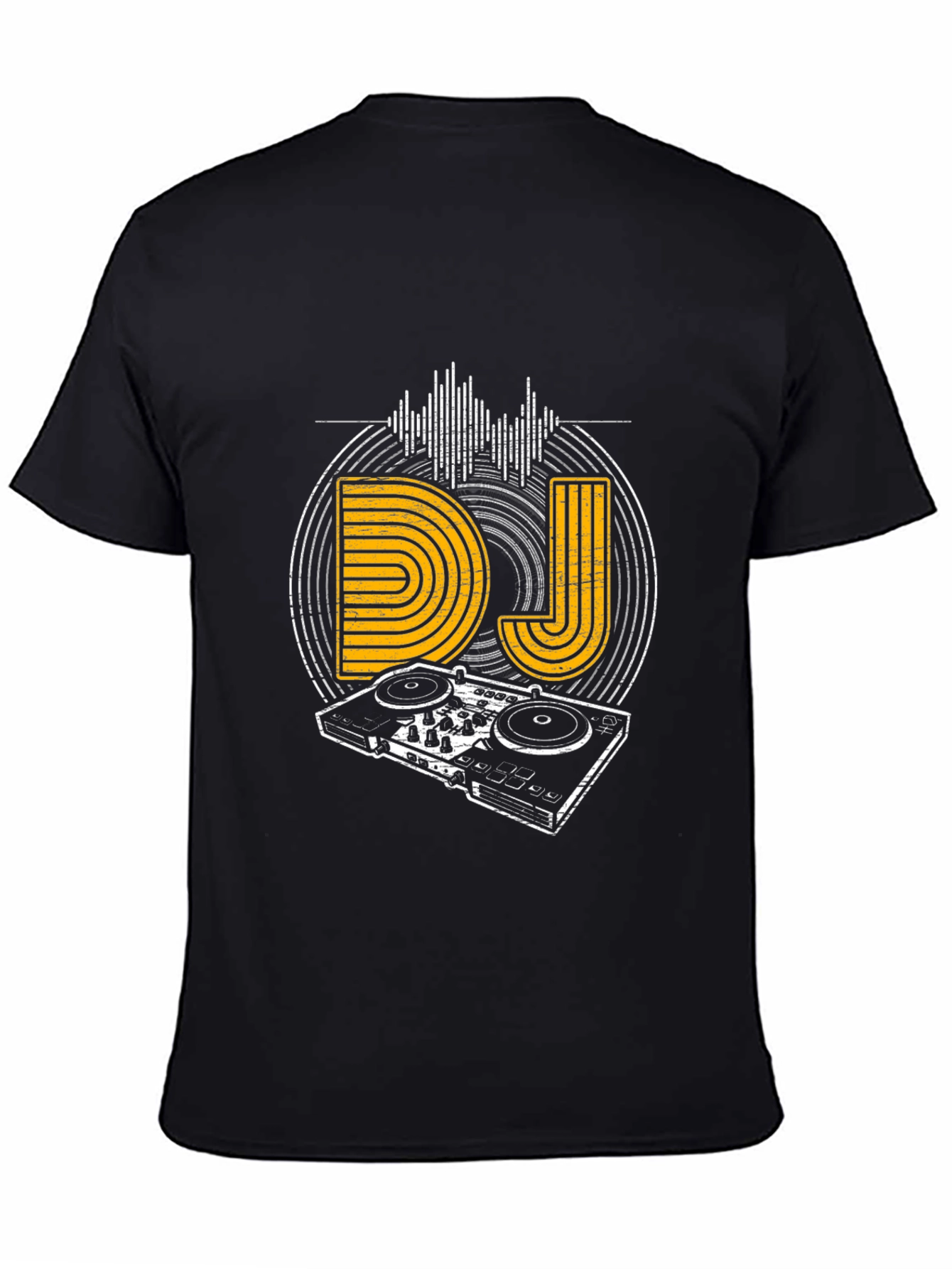 DJ Graphic Tee - Music Lovers Black T-Shirt