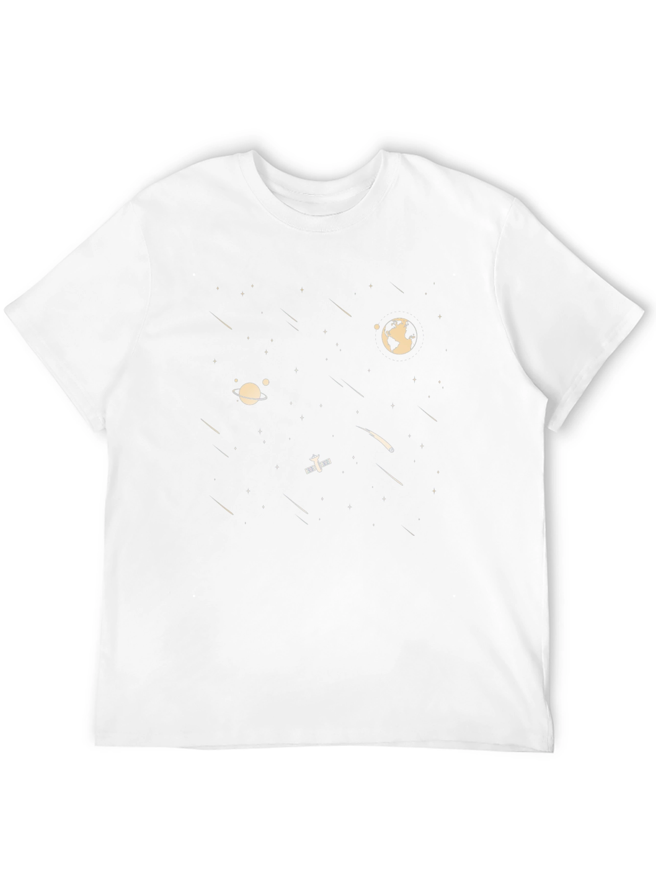 Space Graphic T-Shirt - Black Novelty Tee