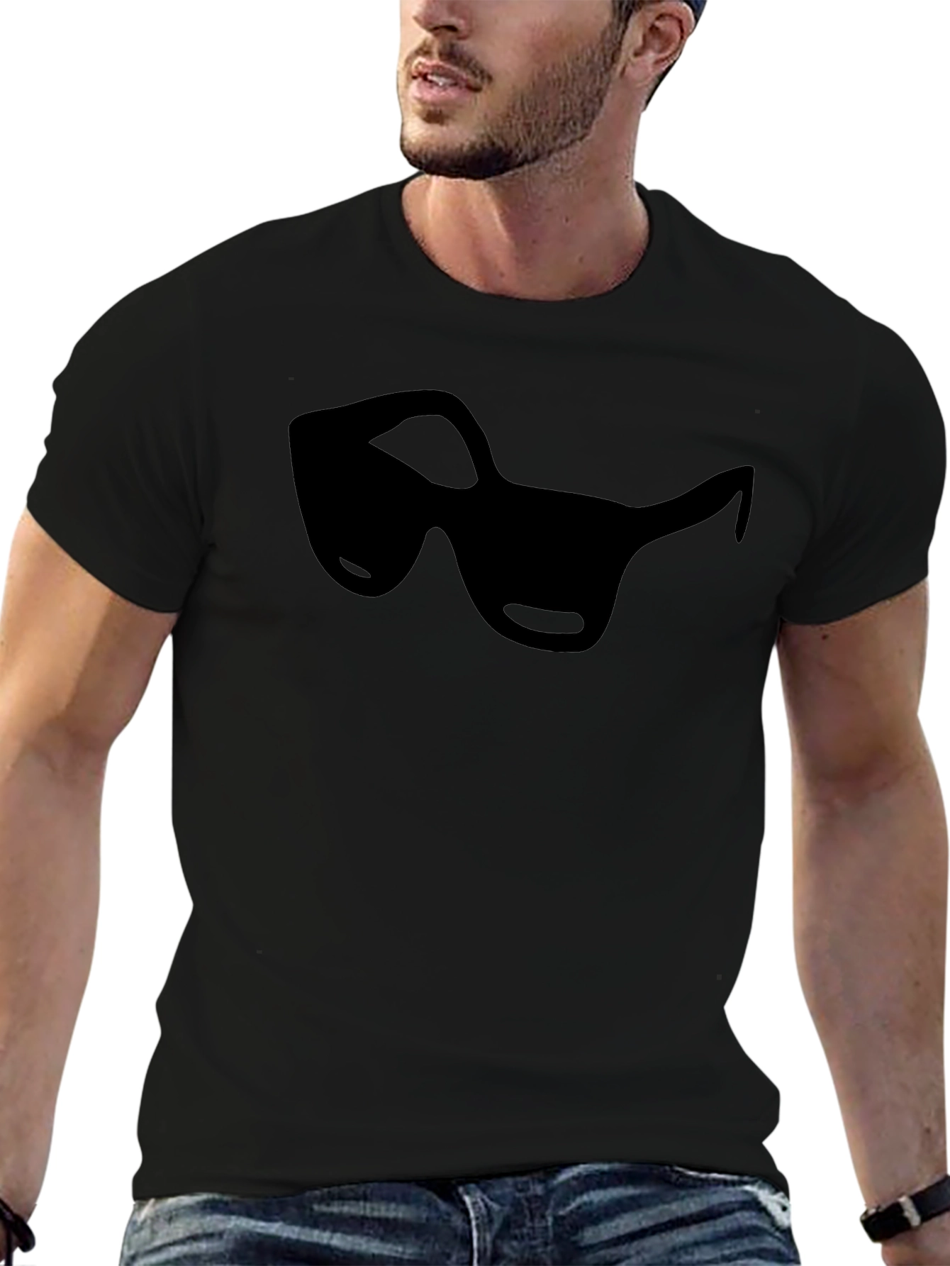 Cool Shades Tee - Black Graphic T-Shirt