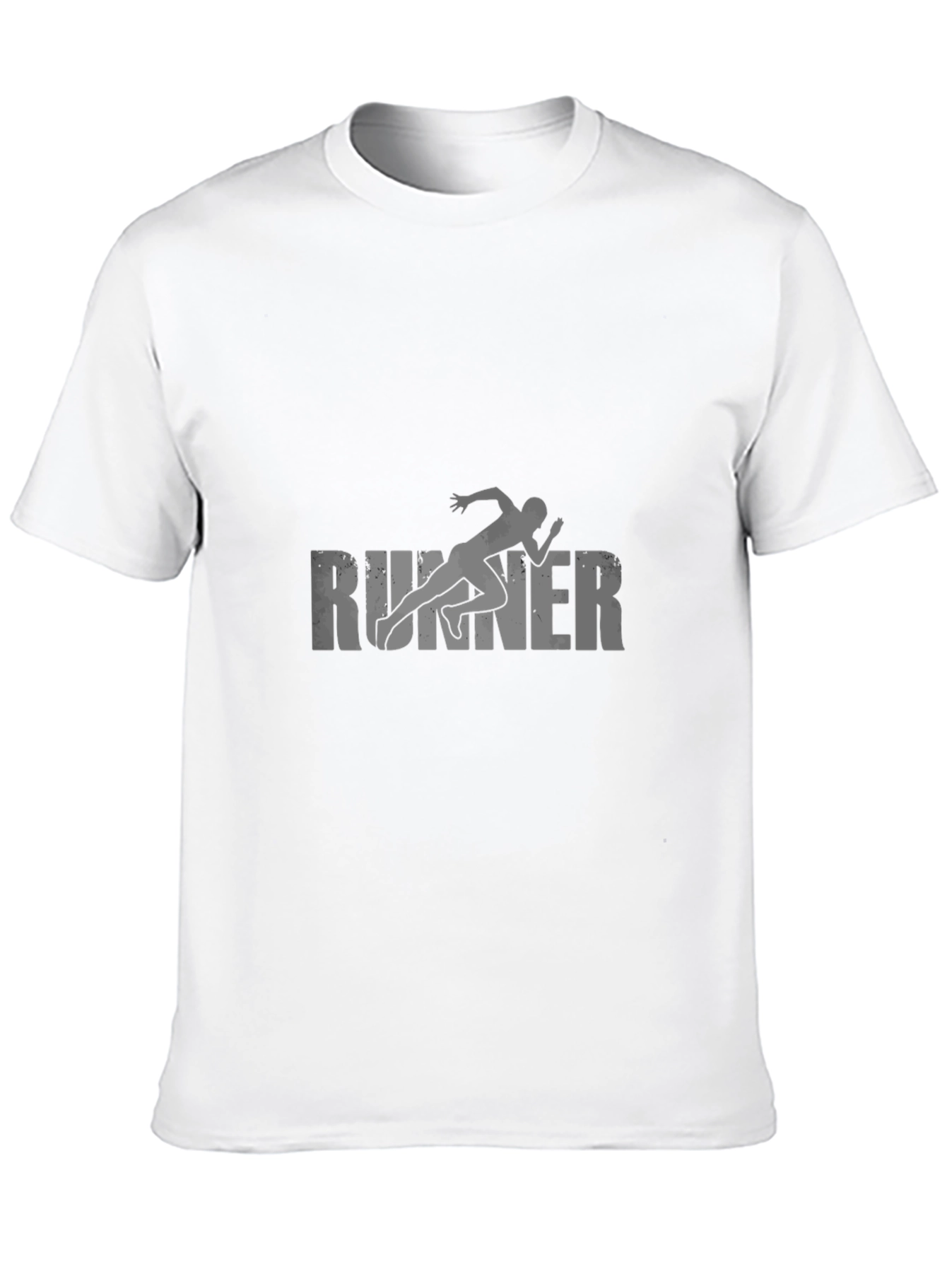 Runner Graphic T-Shirt - Black Casual Tee