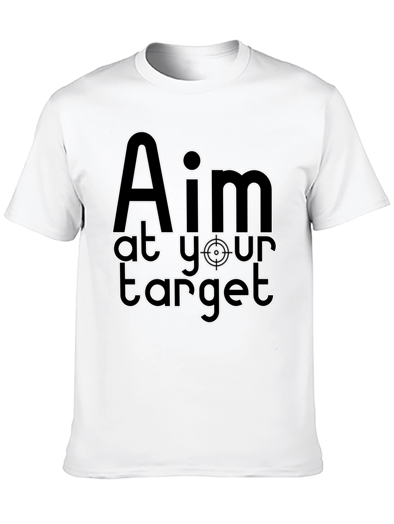 Aim at Your Target Graphic T-Shirt - Black
