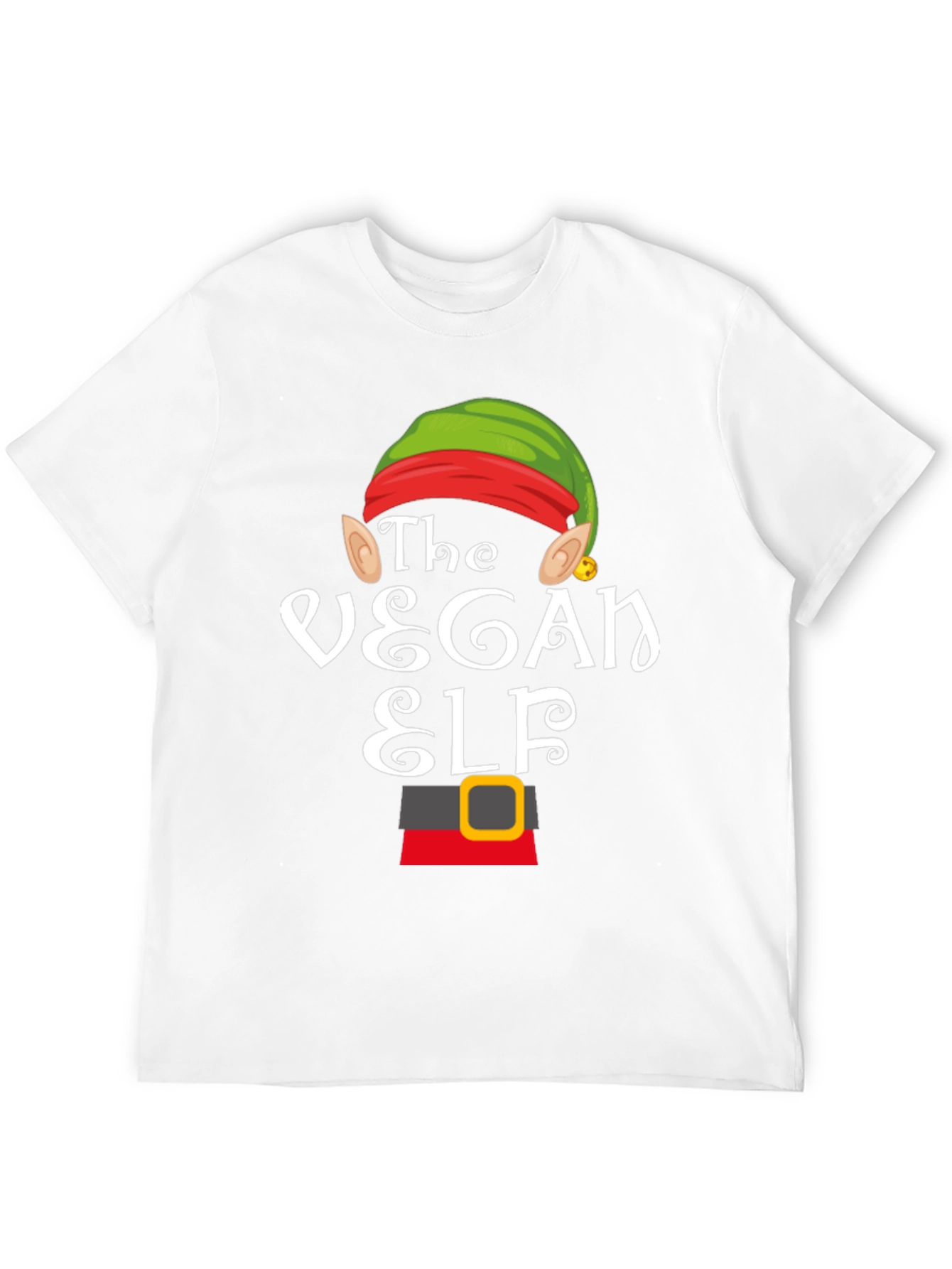 Vegan Elf T-Shirt - Holiday Festive Apparel