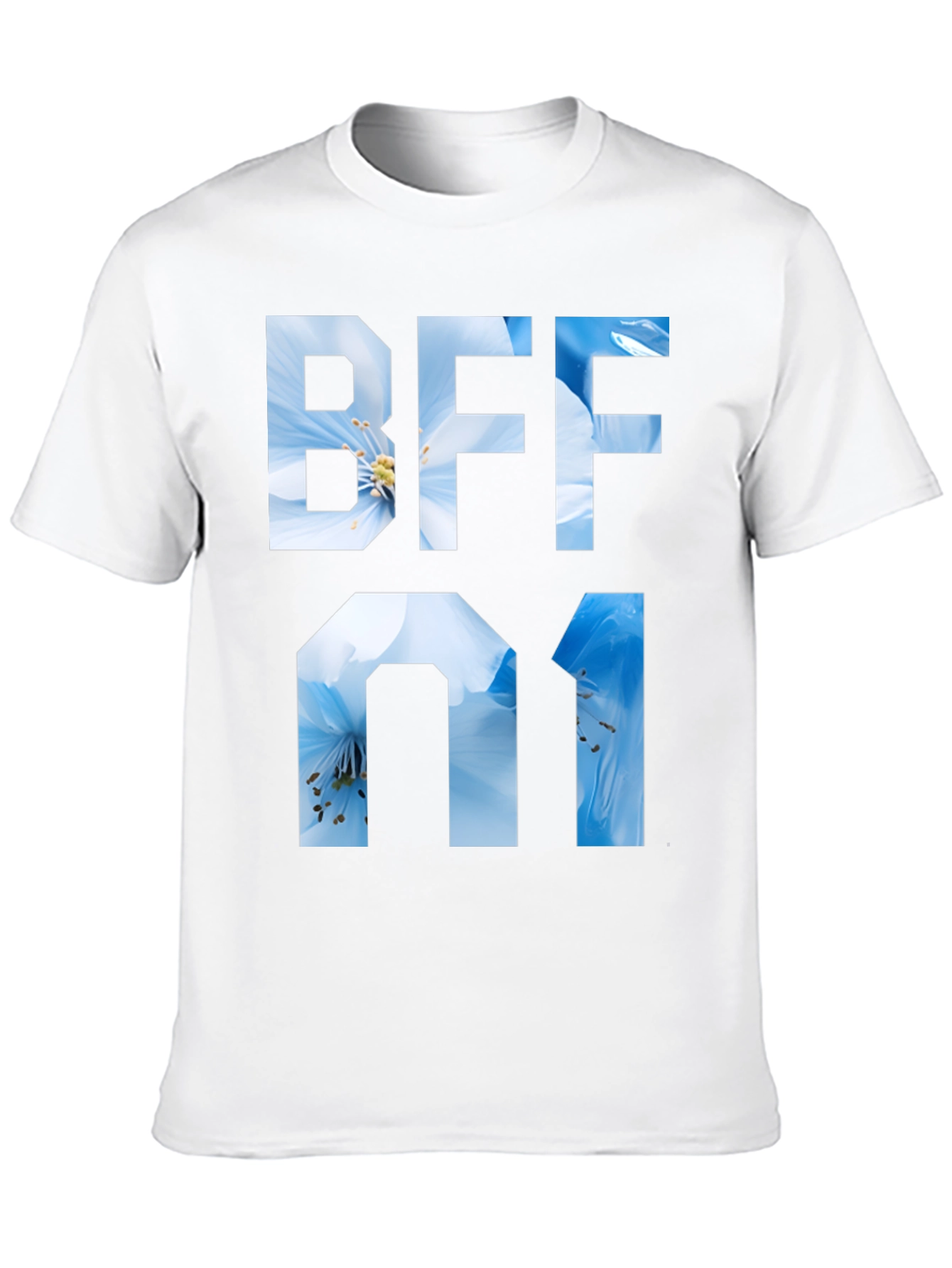 BFF 01 Floral Graphic Tee - Black