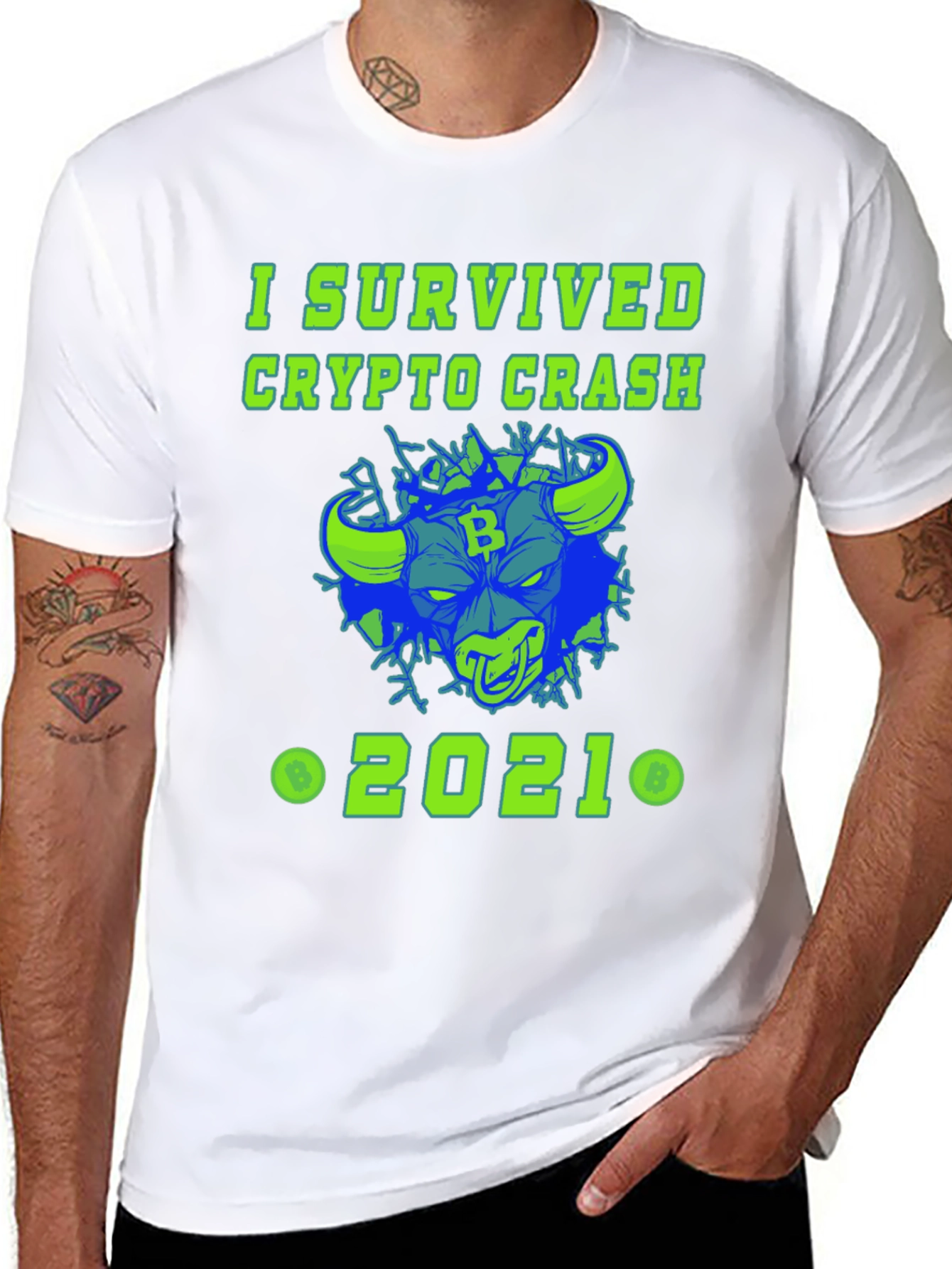 I Survived Crypto Crash 2021 Graphic Tee