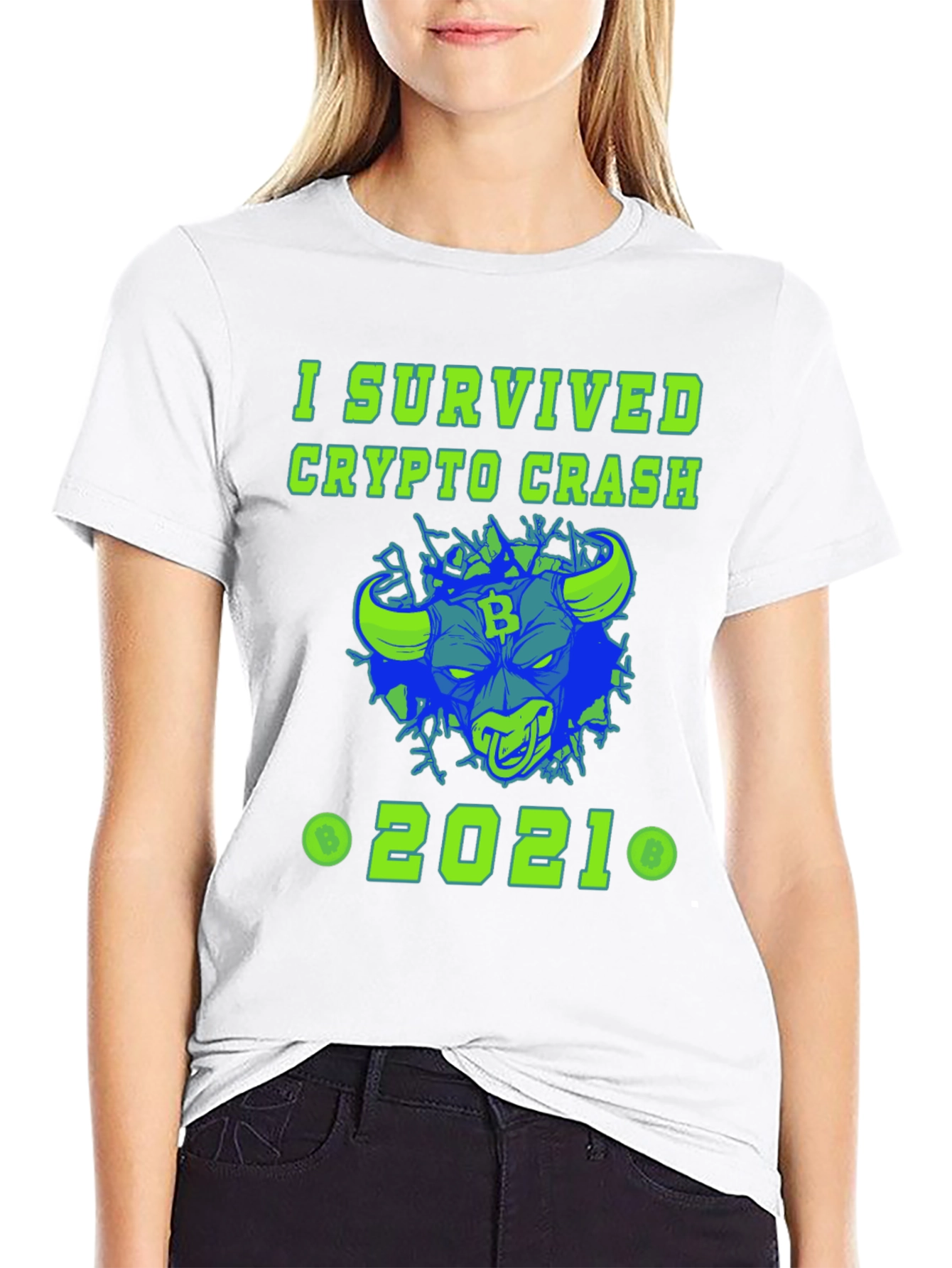 I Survived Crypto Crash 2021 Graphic Tee