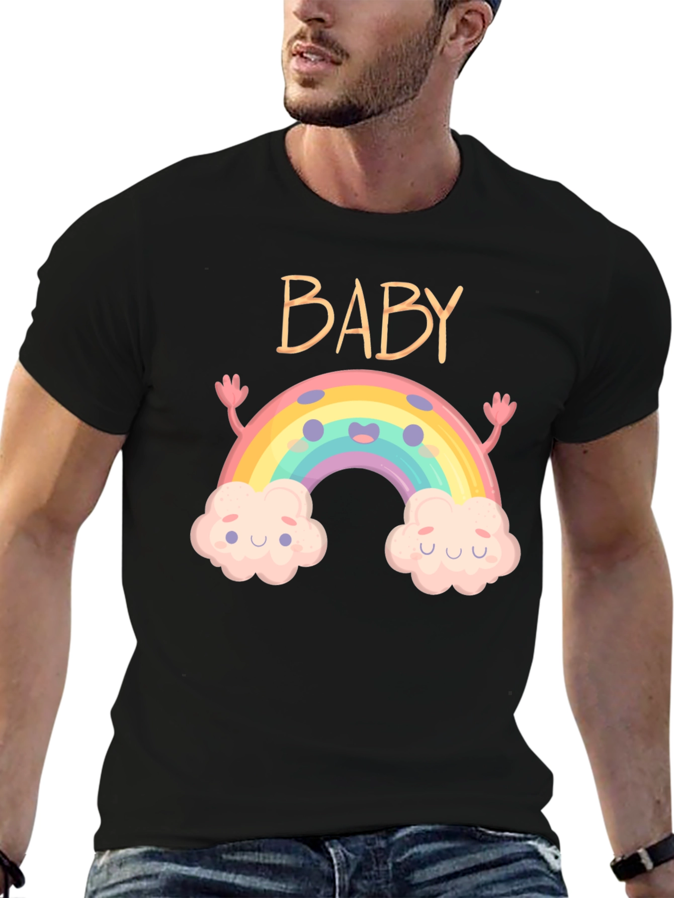 Baby Rainbow Graphic Tee - Cute & Comfy