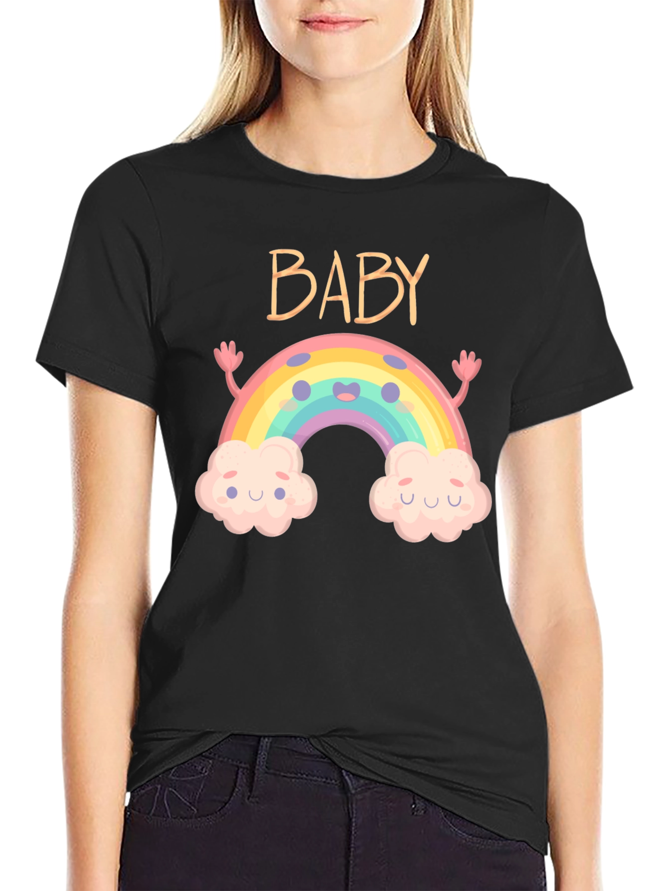 Baby Rainbow Graphic Tee - Cute & Comfy