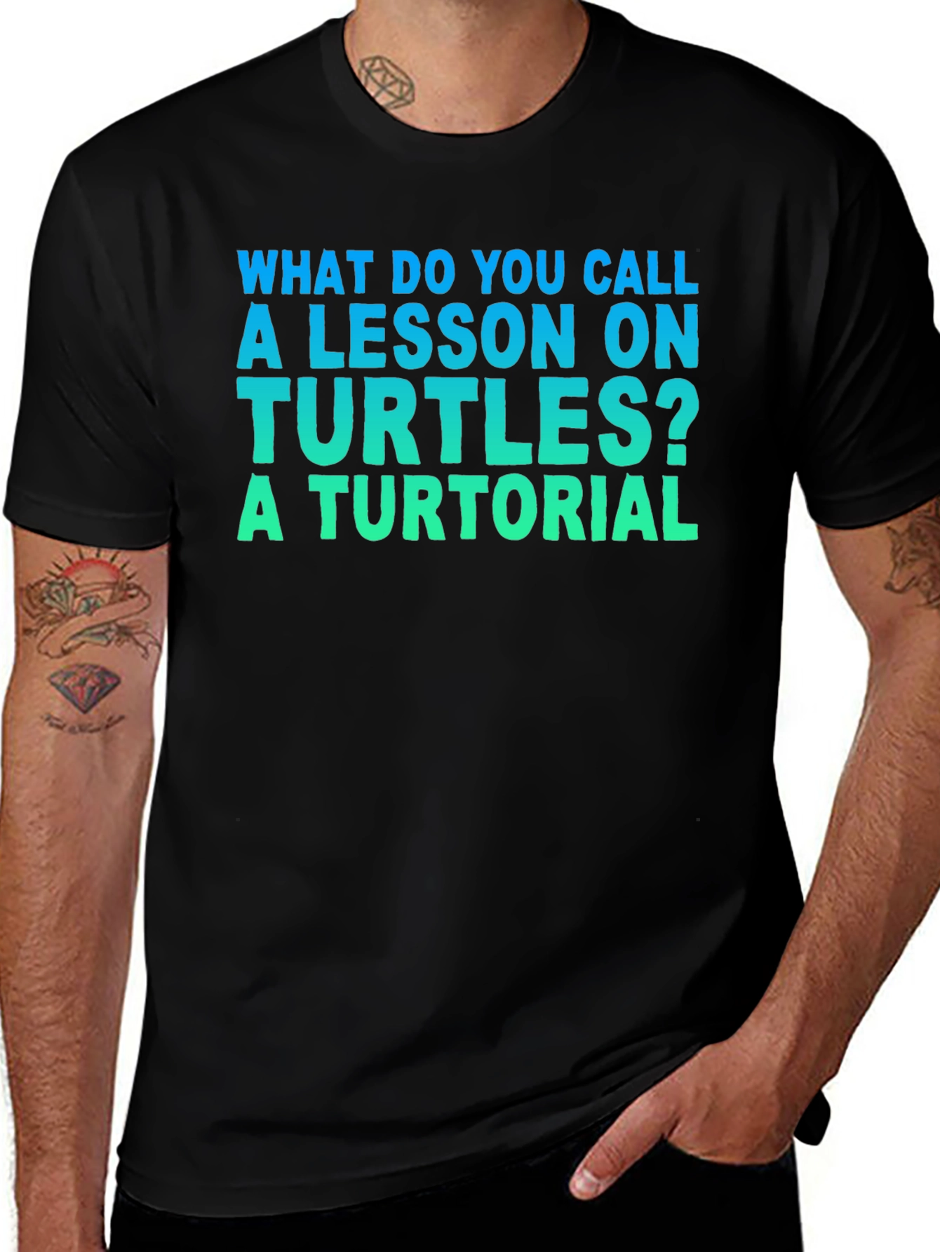 Turtle Lesson Pun T-Shirt - A Turtorial