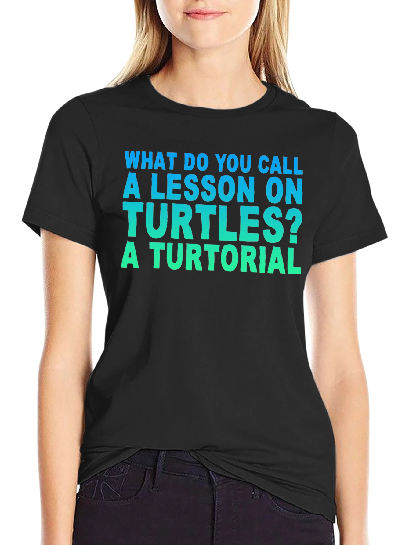 Turtle Lesson Pun T-Shirt - A Turtorial