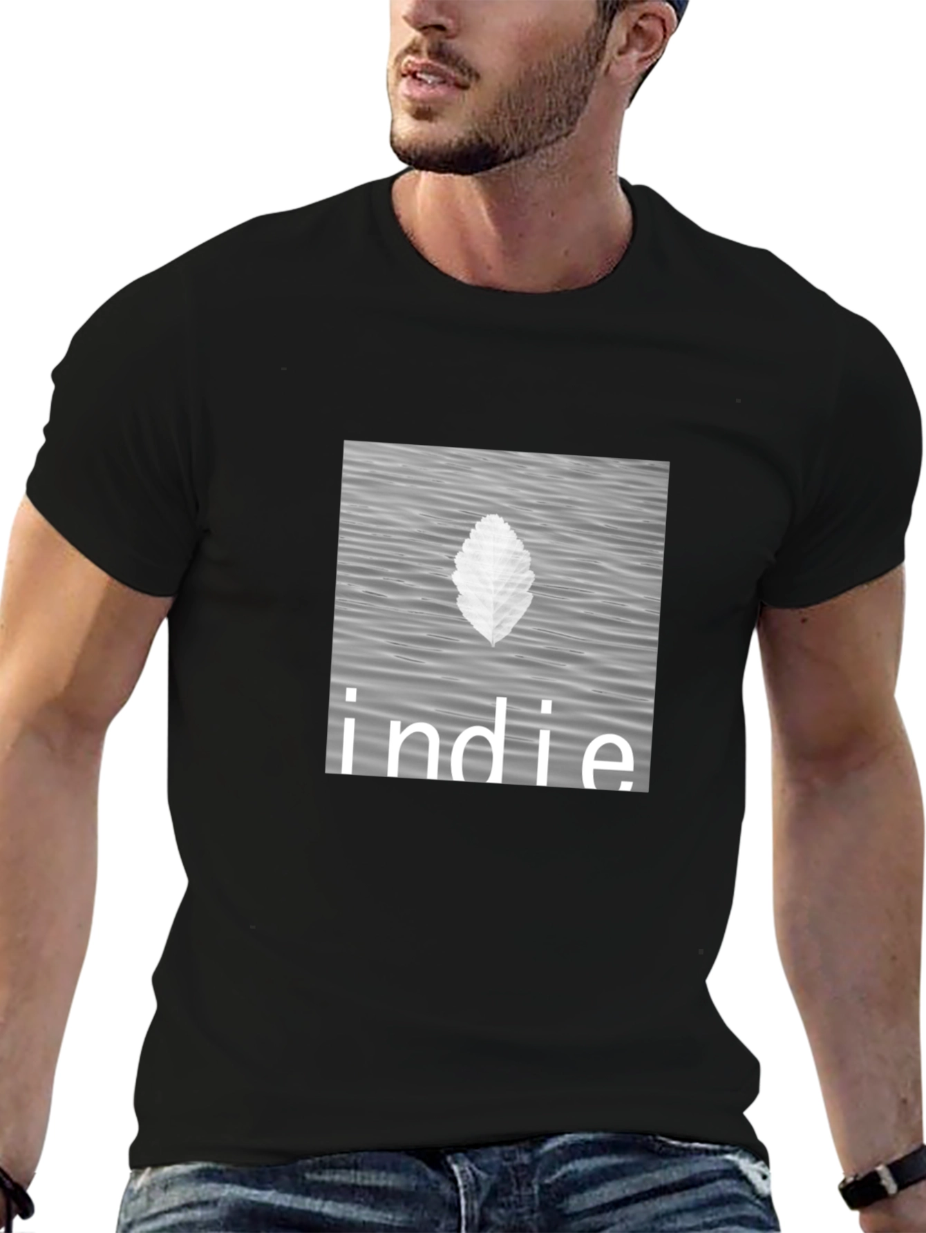 Indie Vibes Black Graphic Tee