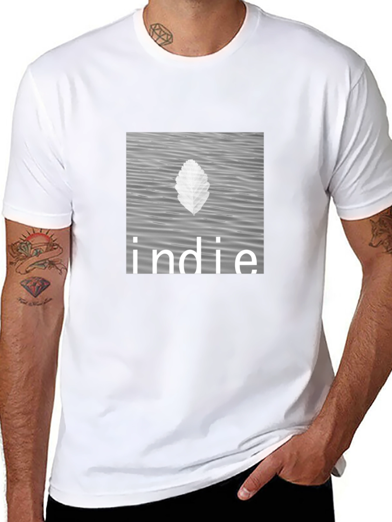Indie Vibes Black Graphic Tee
