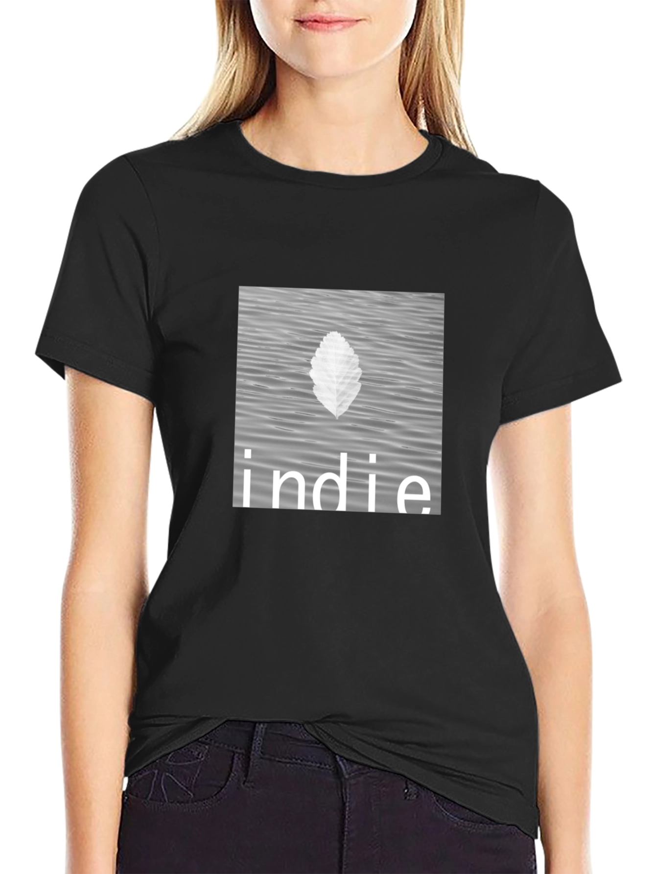 Indie Vibes Black Graphic Tee