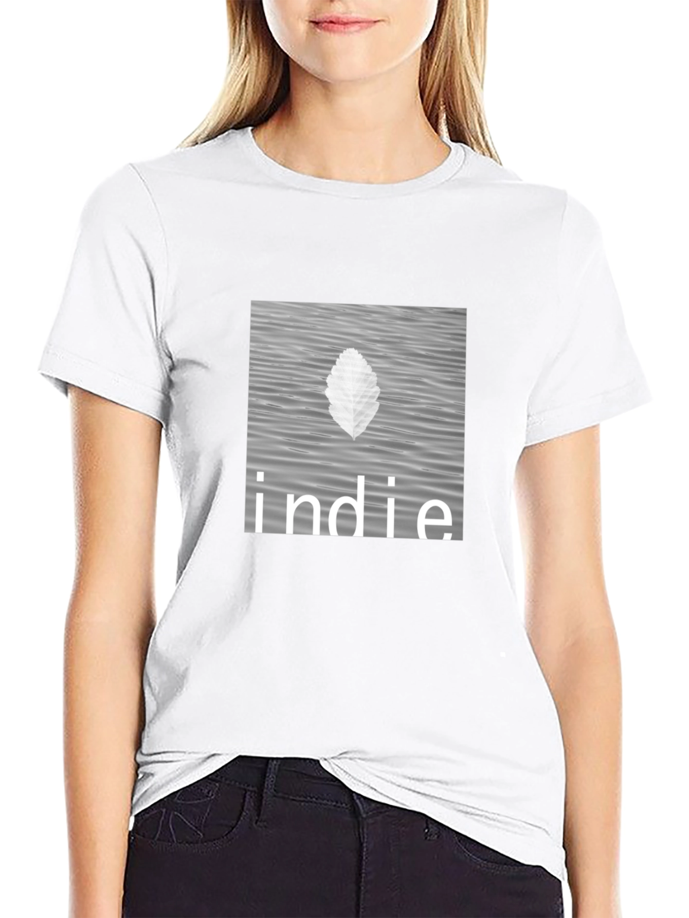 Indie Vibes Black Graphic Tee
