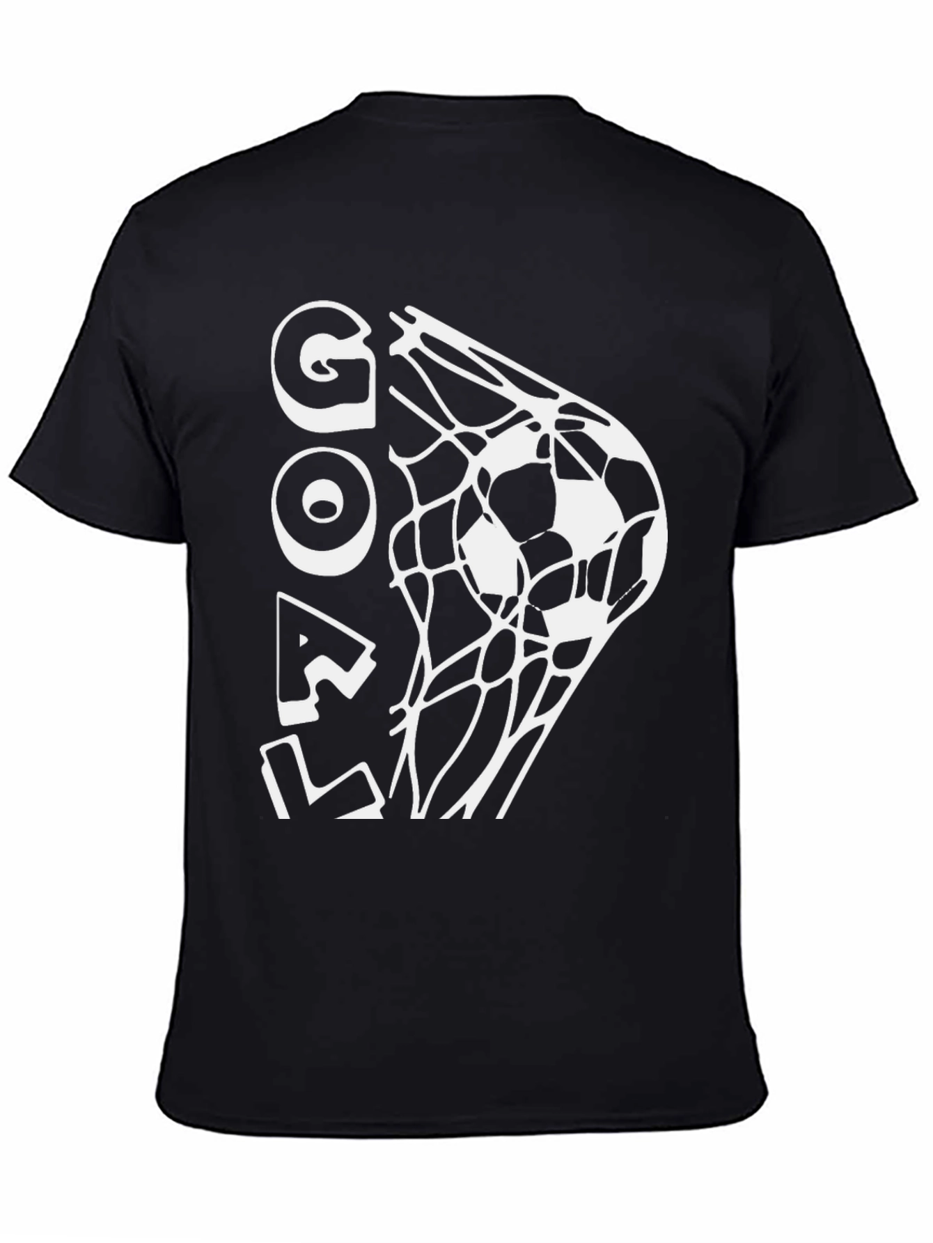 Goal Soccer T-Shirt - Black Graphic Tee
