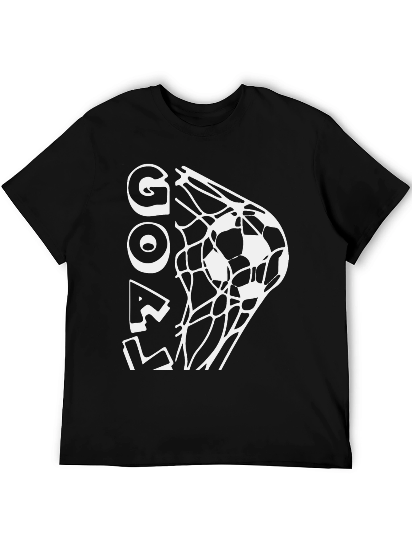 Goal Soccer T-Shirt - Black Graphic Tee