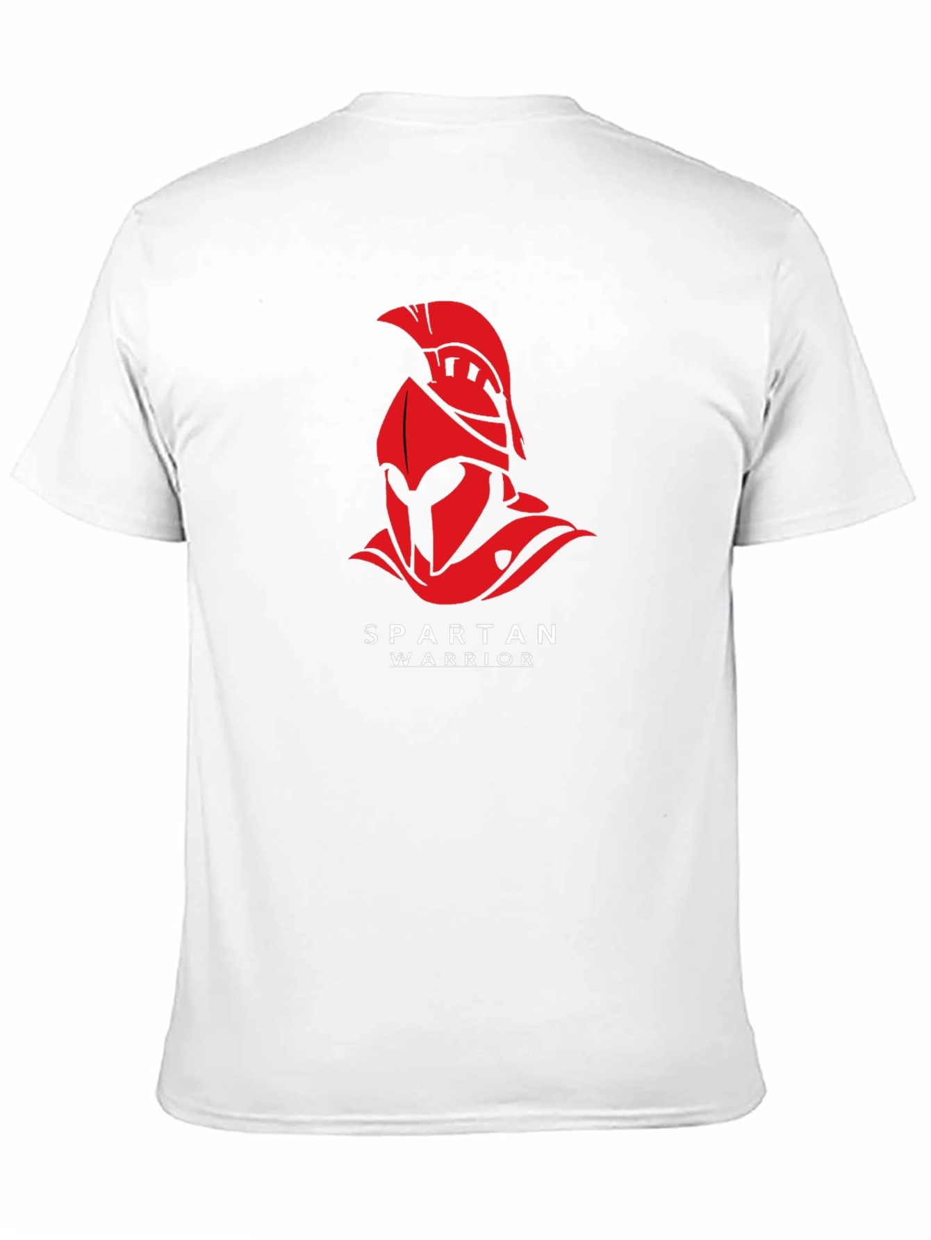 Spartan Warrior Graphic T-Shirt - Black Cotton Tee