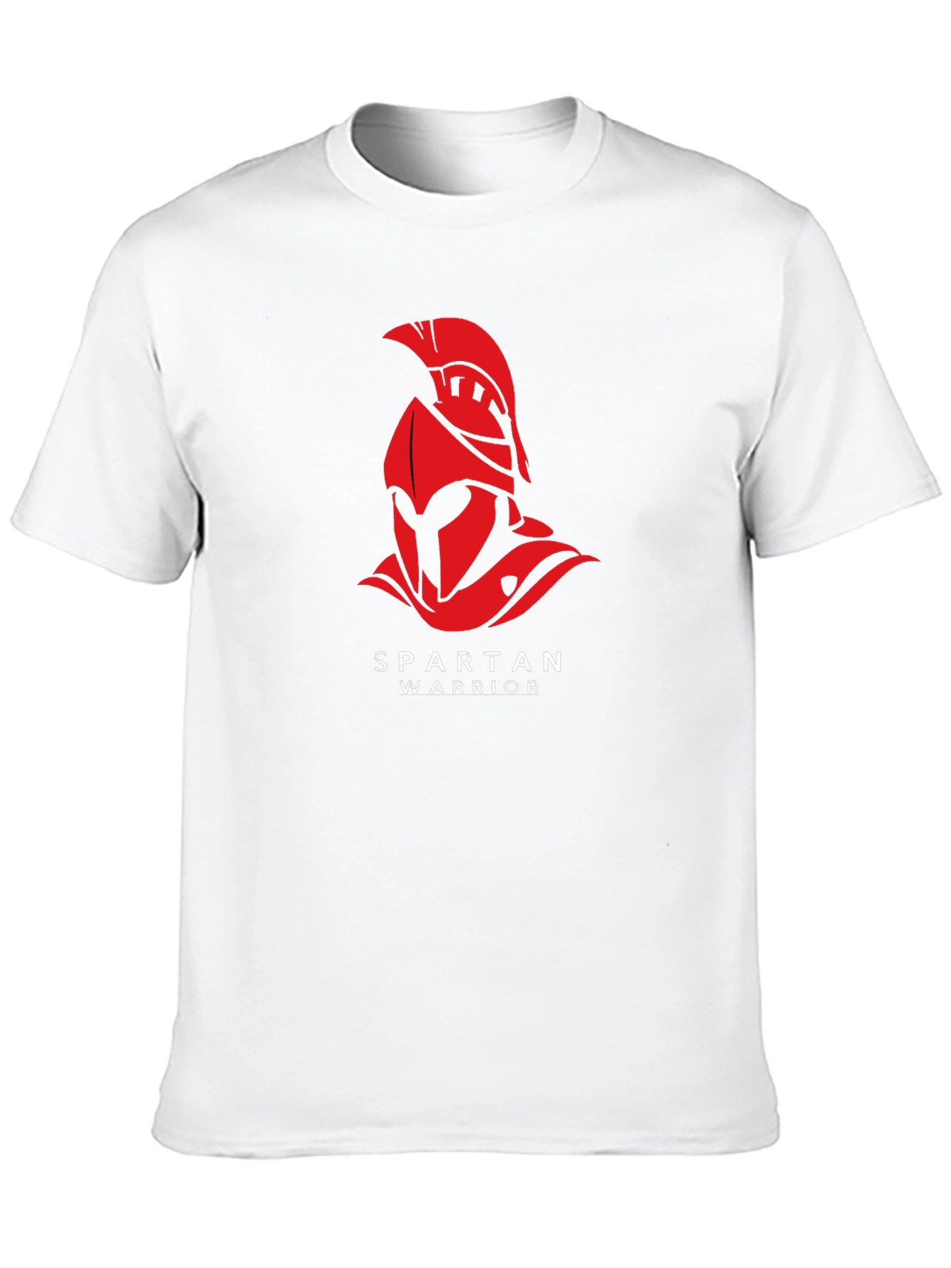 Spartan Warrior Graphic T-Shirt - Black Cotton Tee