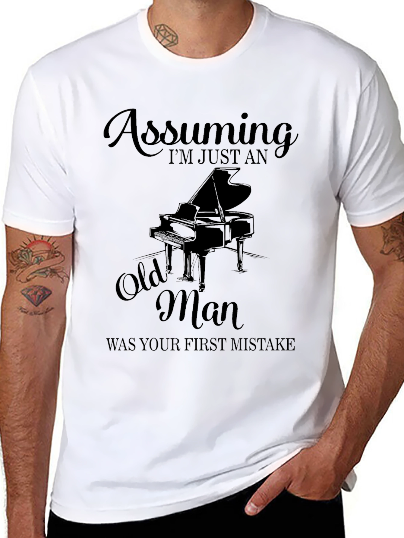 Assuming Im Just An Old Man Piano T-Shirt