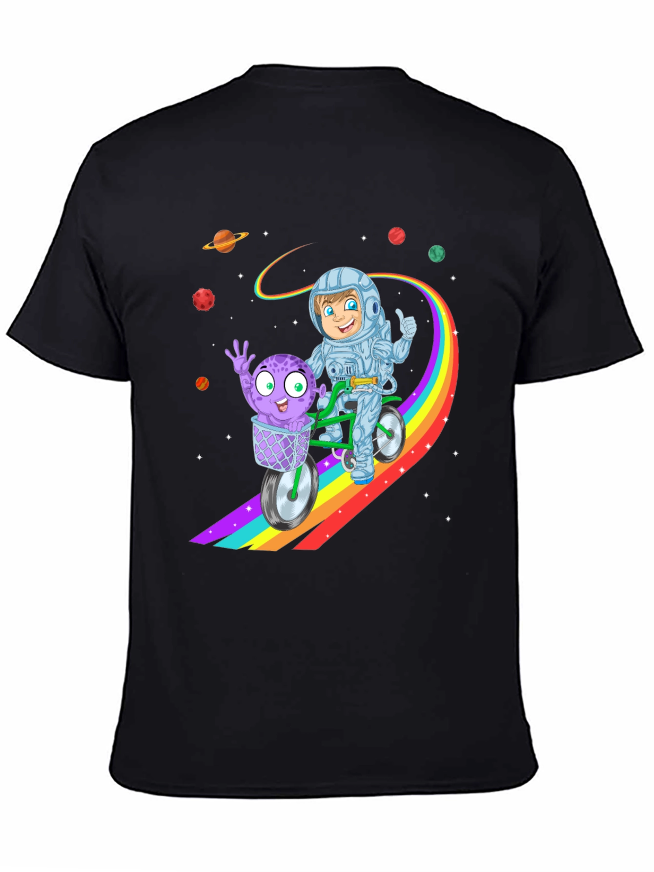 Astronaut & Alien Ride Kids T-Shirt