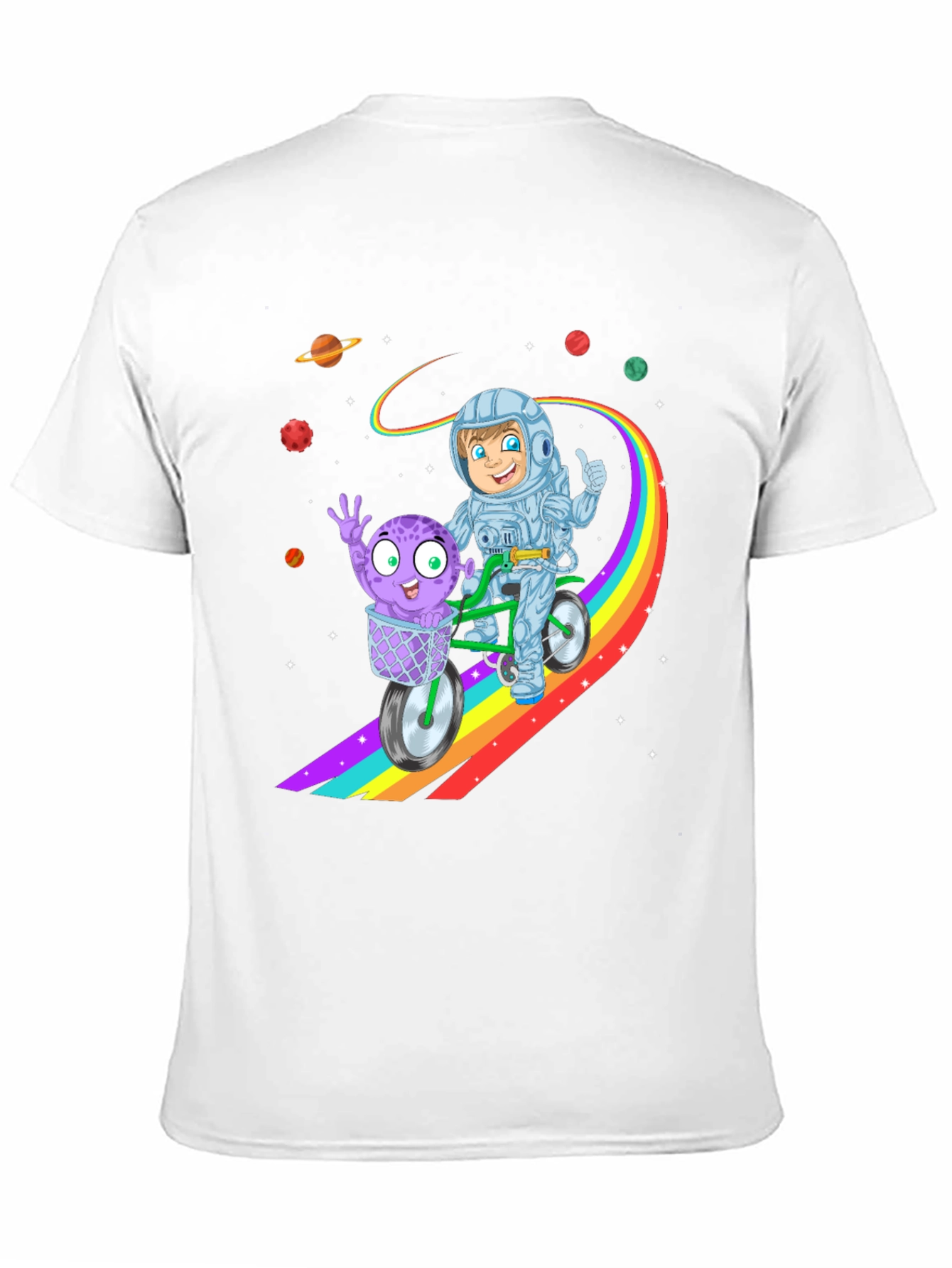 Astronaut & Alien Ride Kids T-Shirt