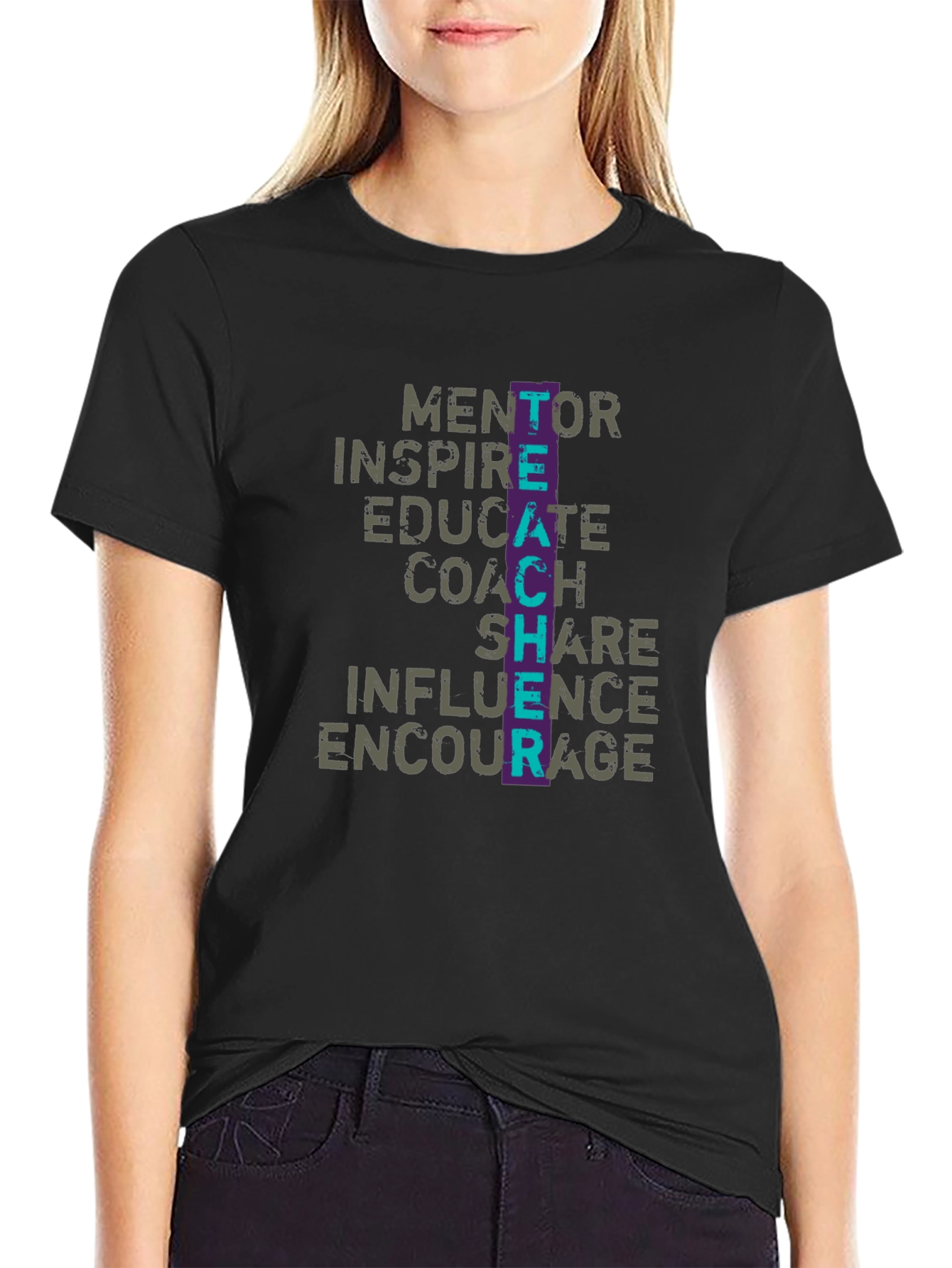 Teacher Mentor Inspire Graphic T-Shirt