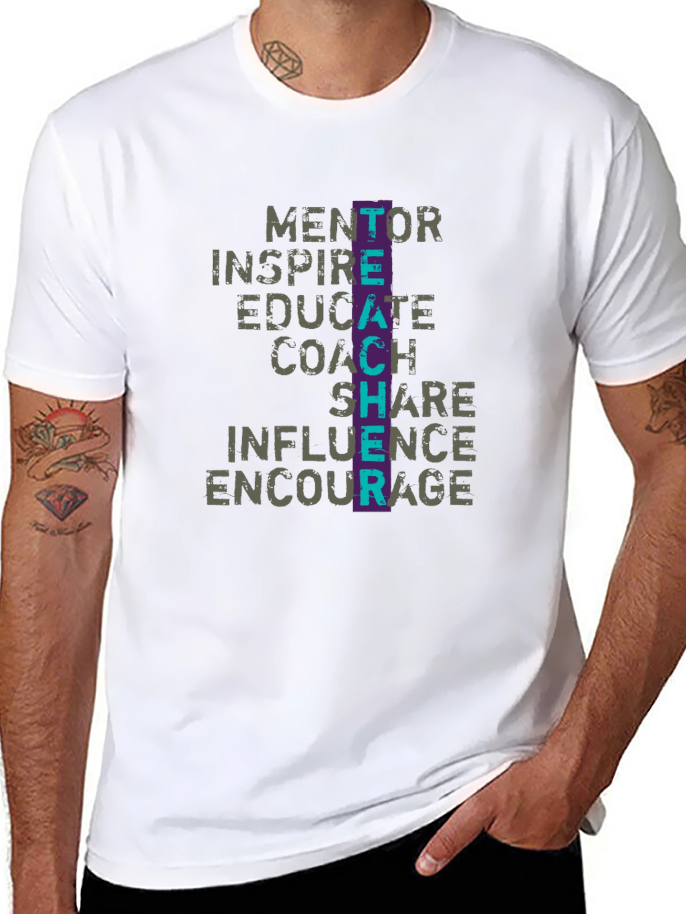 Teacher Mentor Inspire Graphic T-Shirt