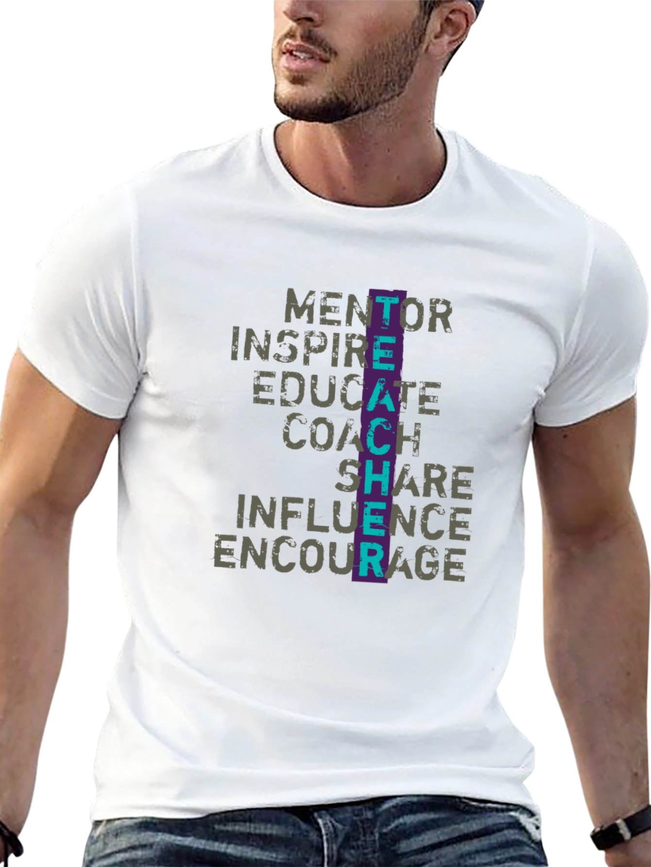 Teacher Mentor Inspire Graphic T-Shirt